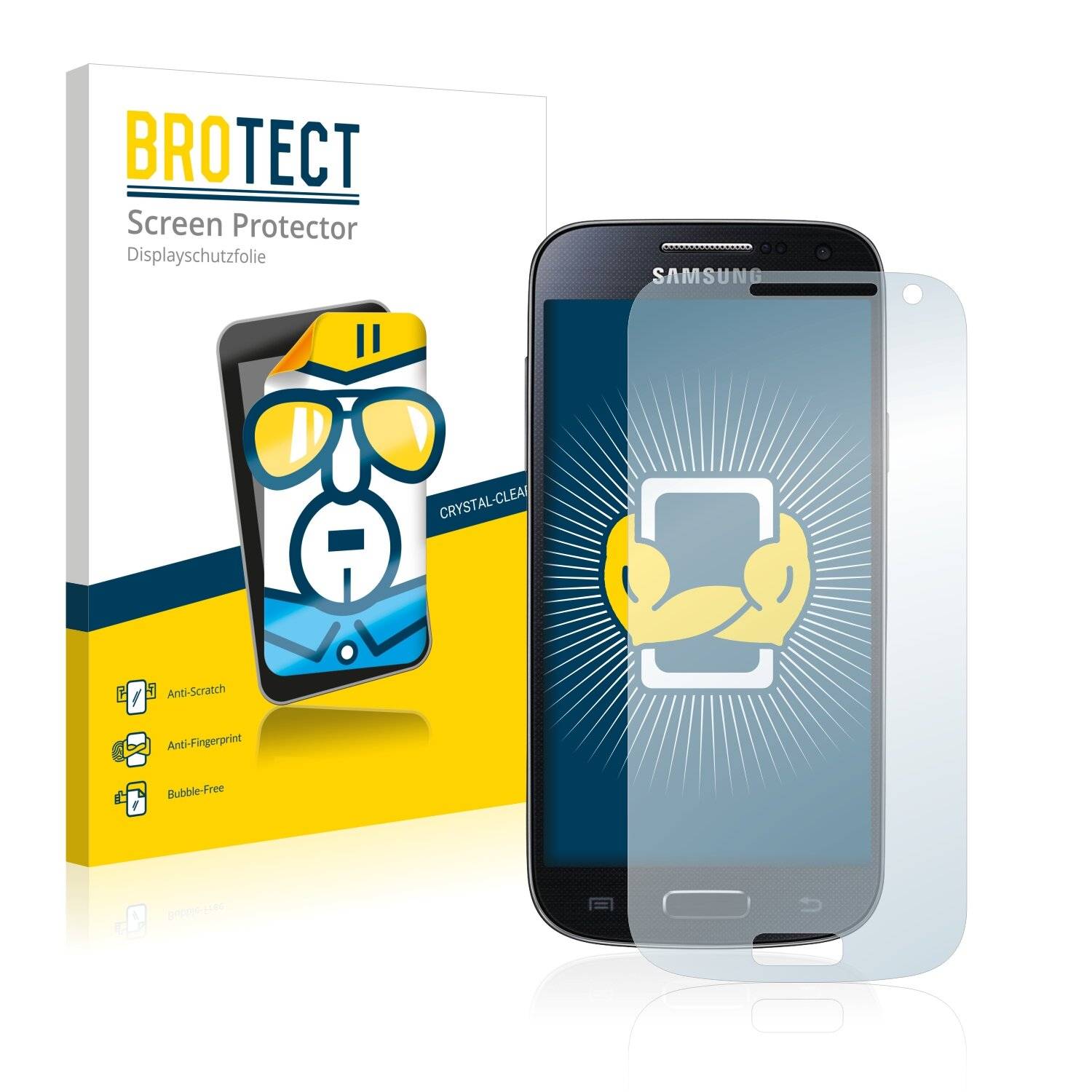 2x BROTECT HD-Clear Displayschutzfolie für Samsung