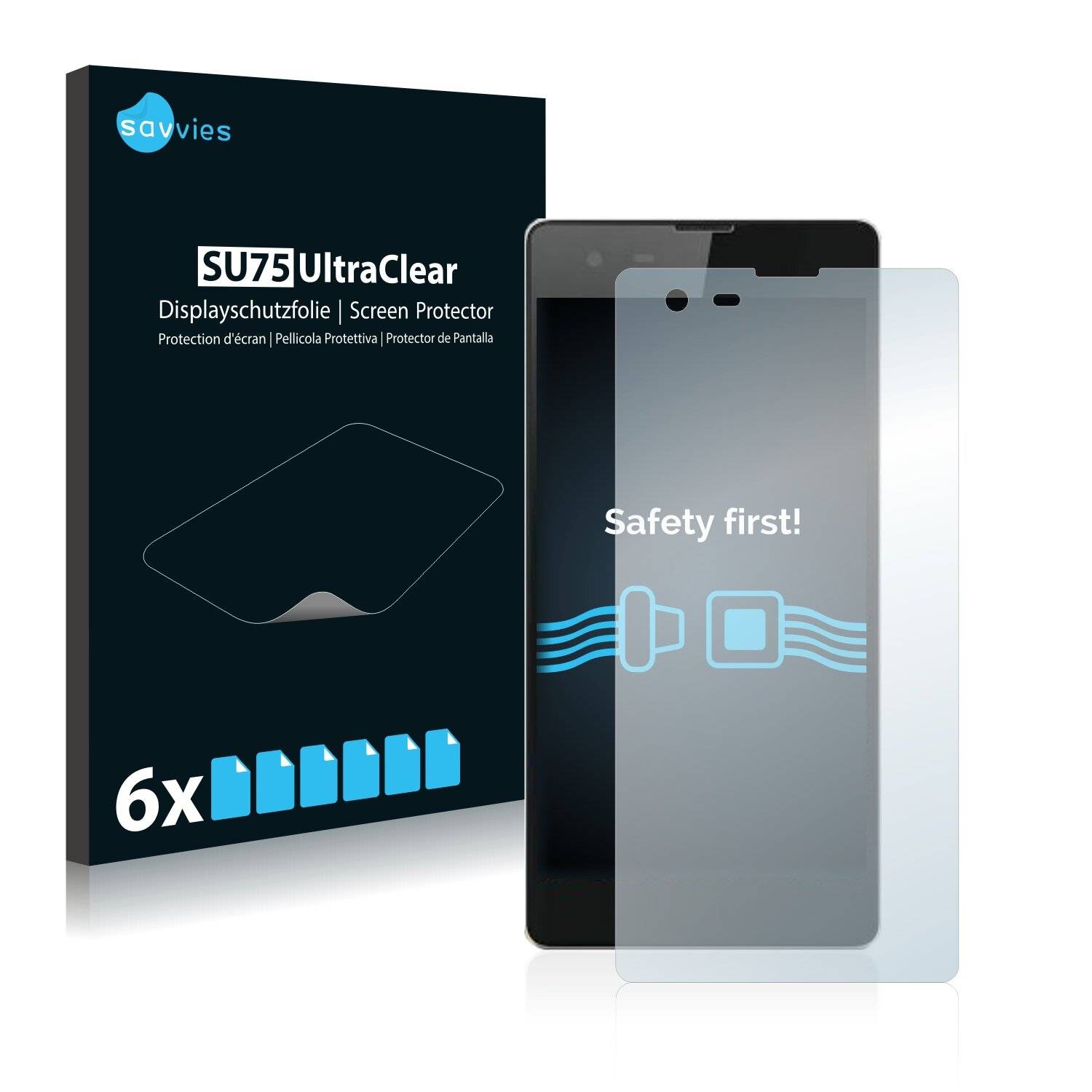 6x Savvies SU75 Displayschutzfolie für Infinix Hot