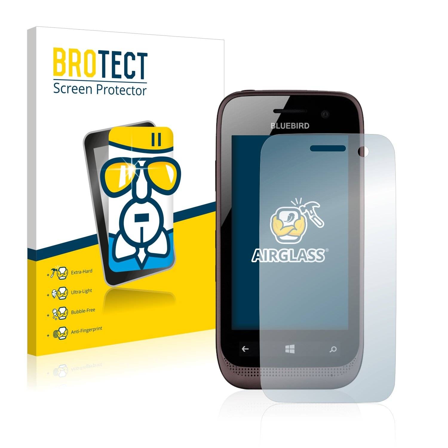 BROTECT AirGlass Schutzglas Folie für Bluebird