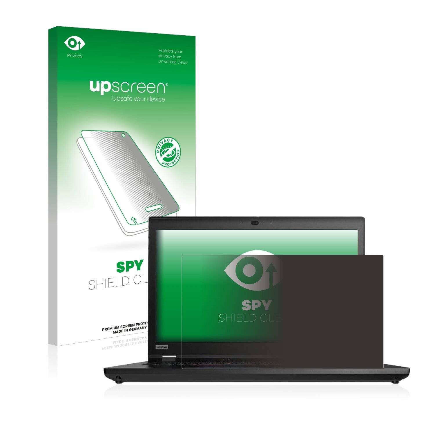 upscreen Spy Shield Clear Premium Blickschutzfolie für Lenovo ThinkPad