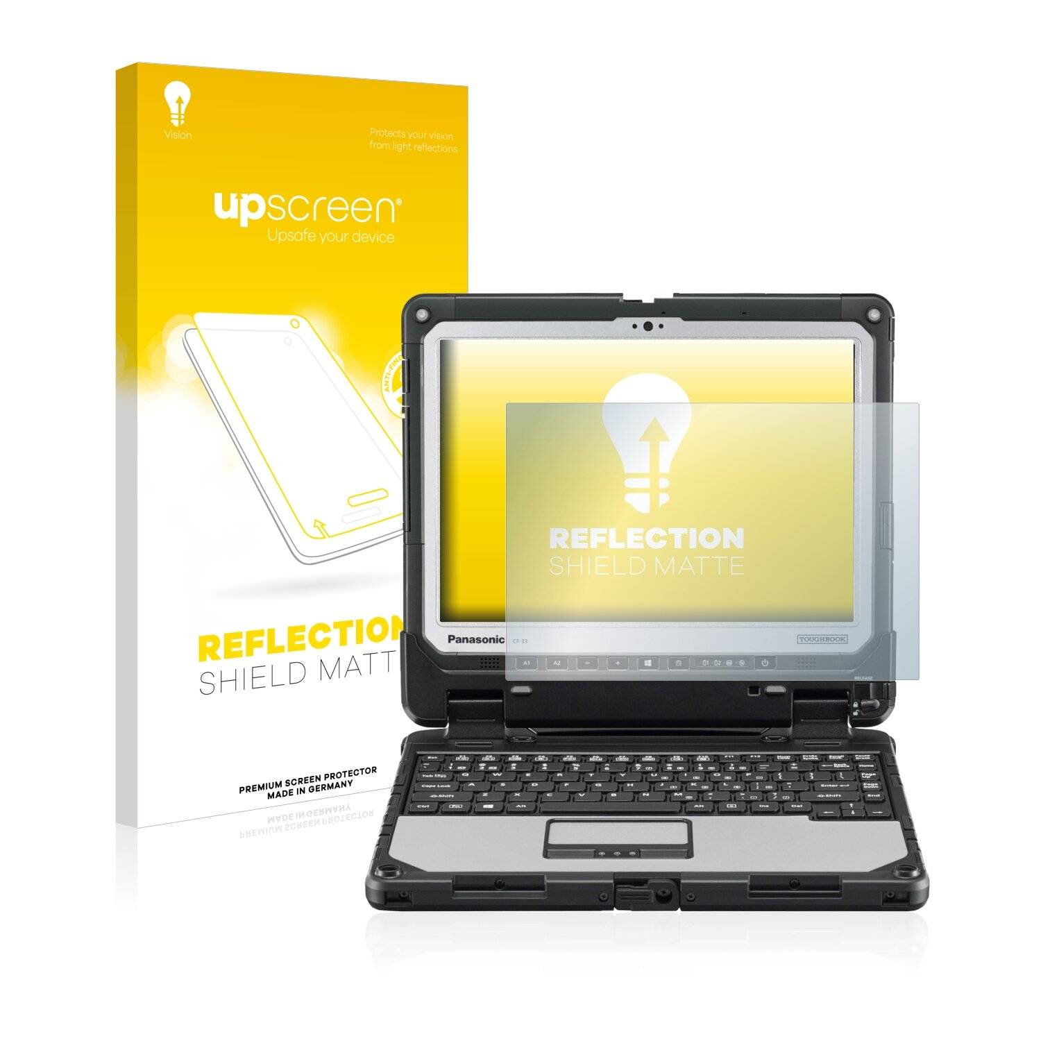 upscreen Reflection Shield Matte Premium Displayschutzfolie für Panasonic Toughbook