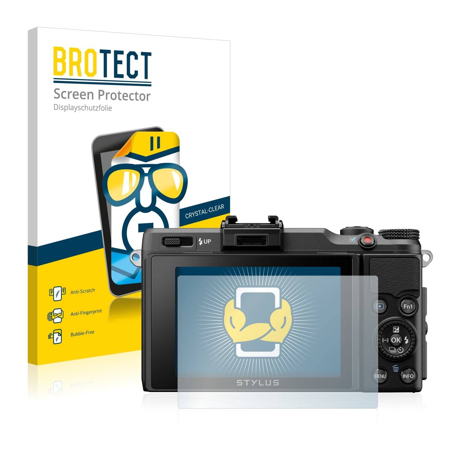 2x BROTECT HD-Clear Displayschutzfolie für Olympus Stylus
