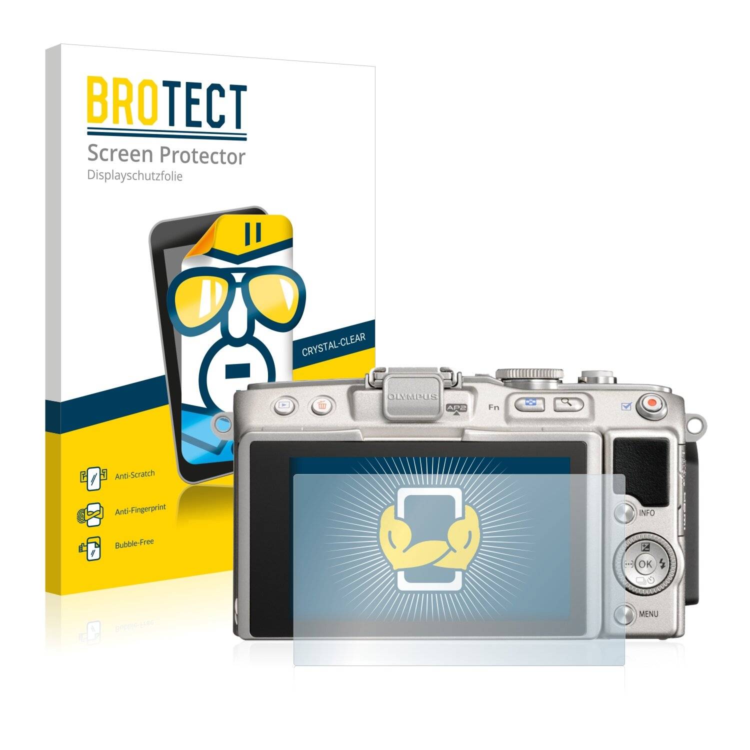 2x BROTECT HD-Clear Displayschutzfolie für Olympus PEN Lite