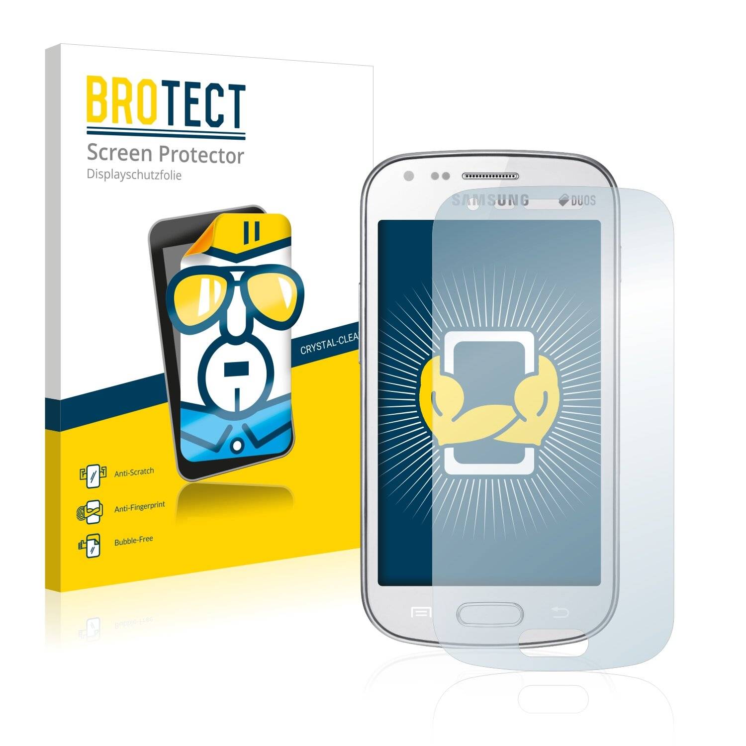 2x BROTECT HD-Clear Displayschutzfolie für Samsung