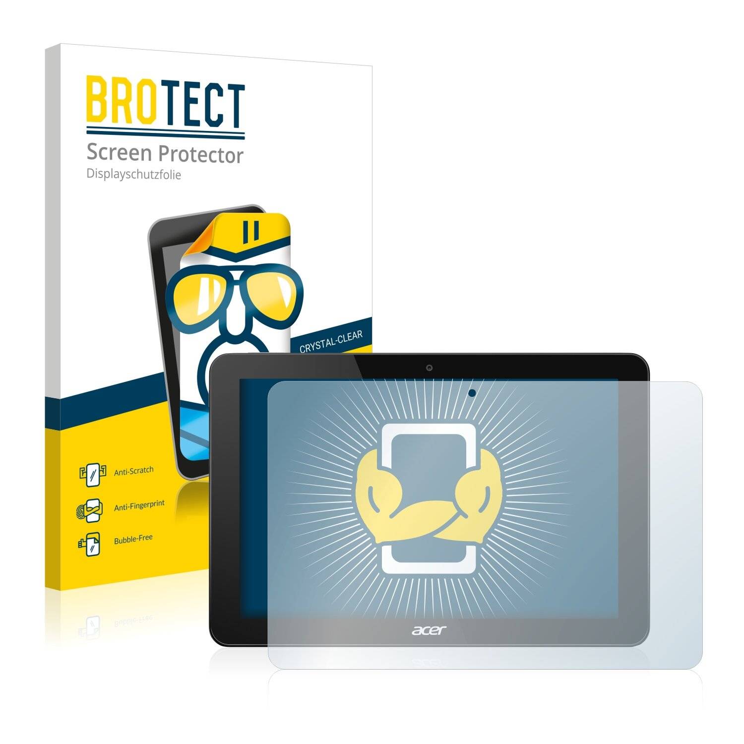 2x BROTECT HD-Clear Displayschutzfolie für Acer Iconia Tab 10