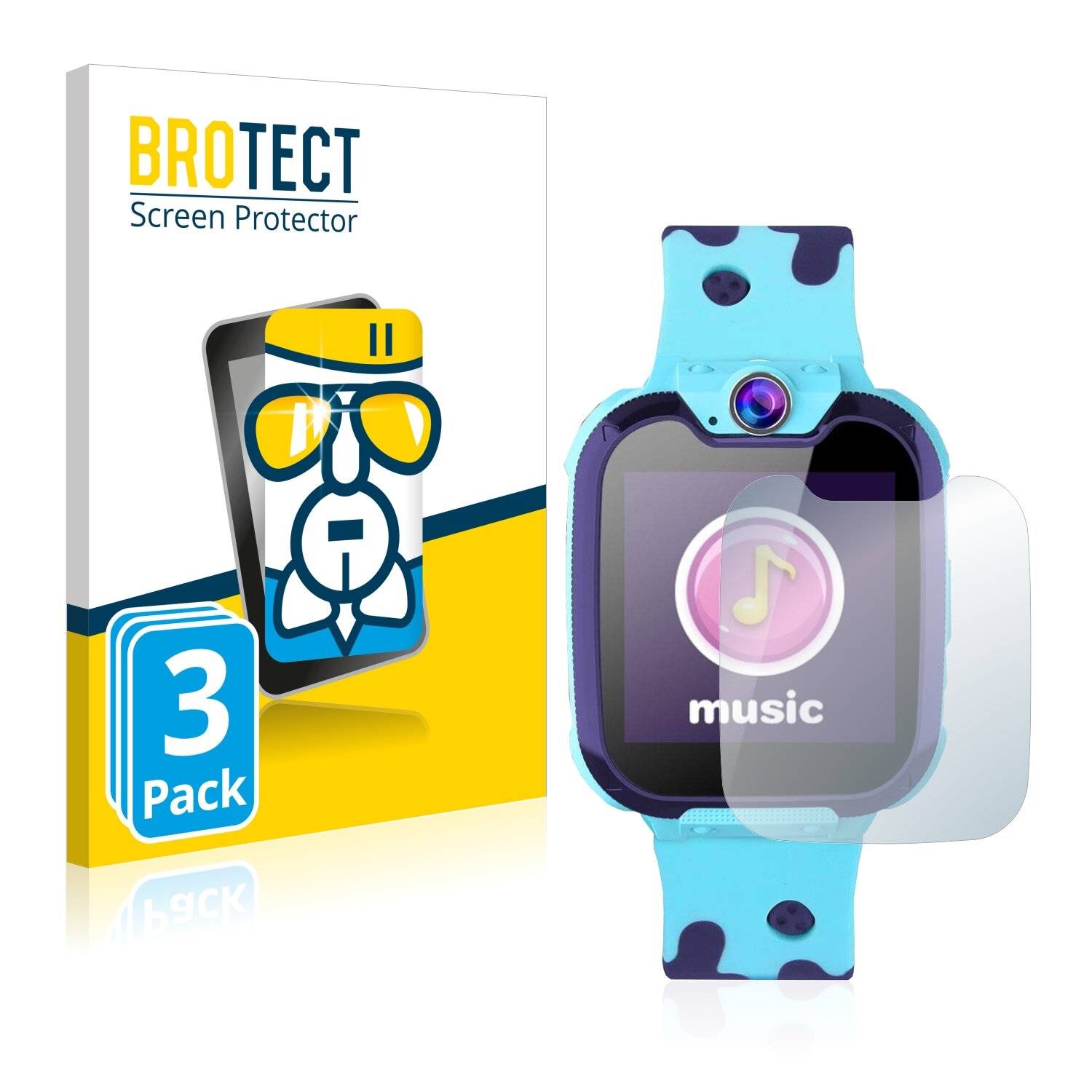 3x BROTECT AirGlass Schutzglas Folie für Jaybest