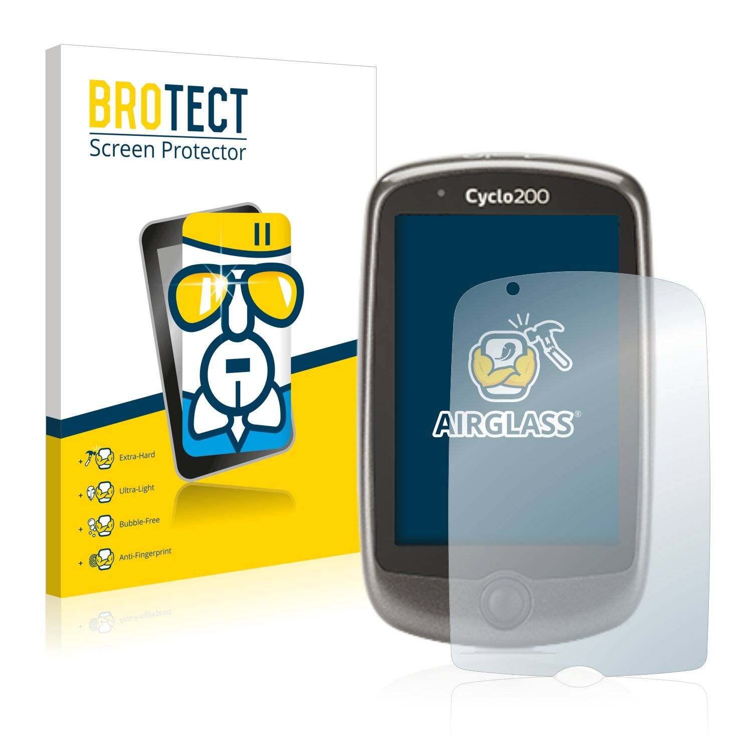 BROTECT AirGlass Schutzglas Folie für Mitac Mio Cyclo