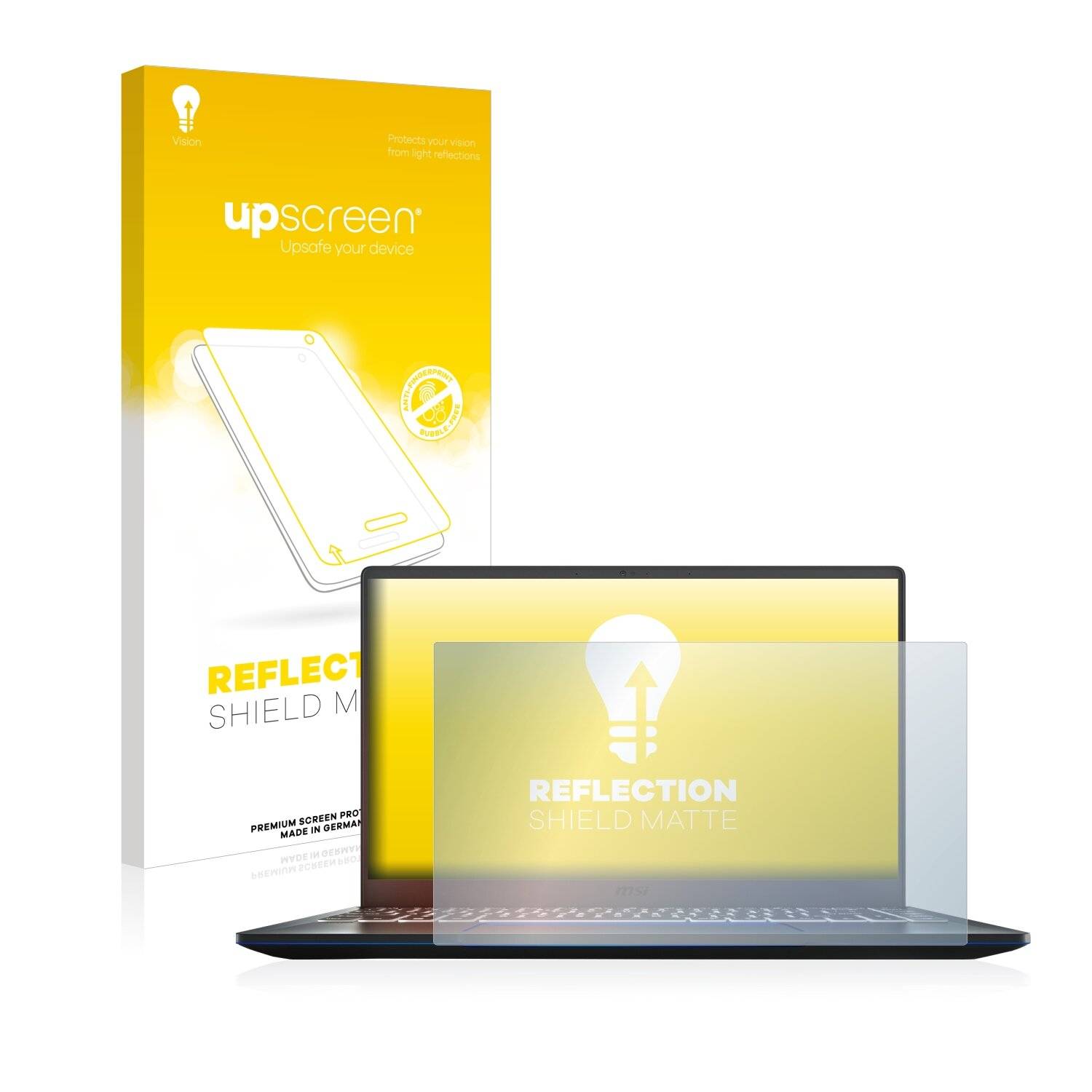 upscreen Reflection Shield Matte Premium Displayschutzfolie für MSI Prestige