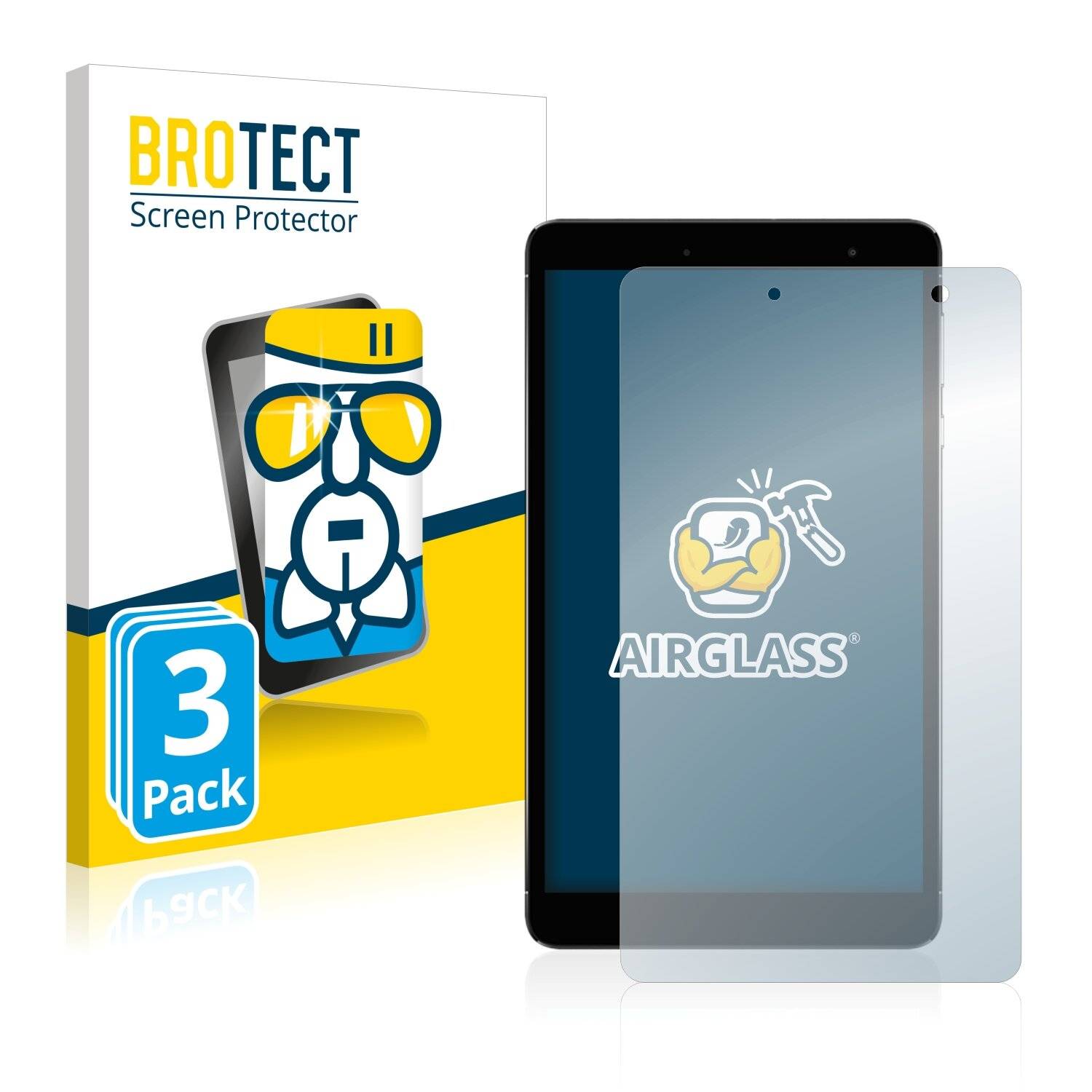 3x BROTECT AirGlass Schutzglas Folie für Chuwi Hi8