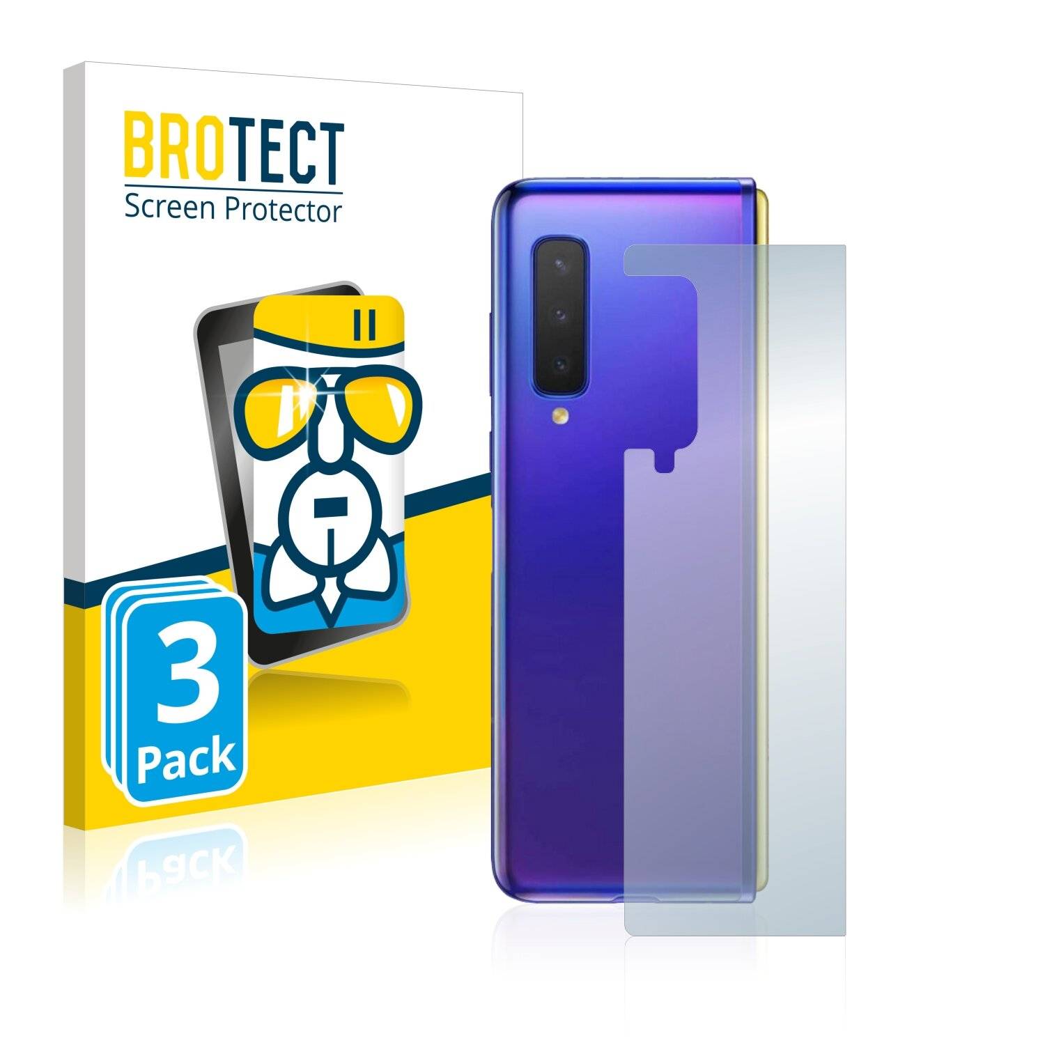 3x BROTECT AirGlass Schutzglas Folie für Samsung Galaxy Fold