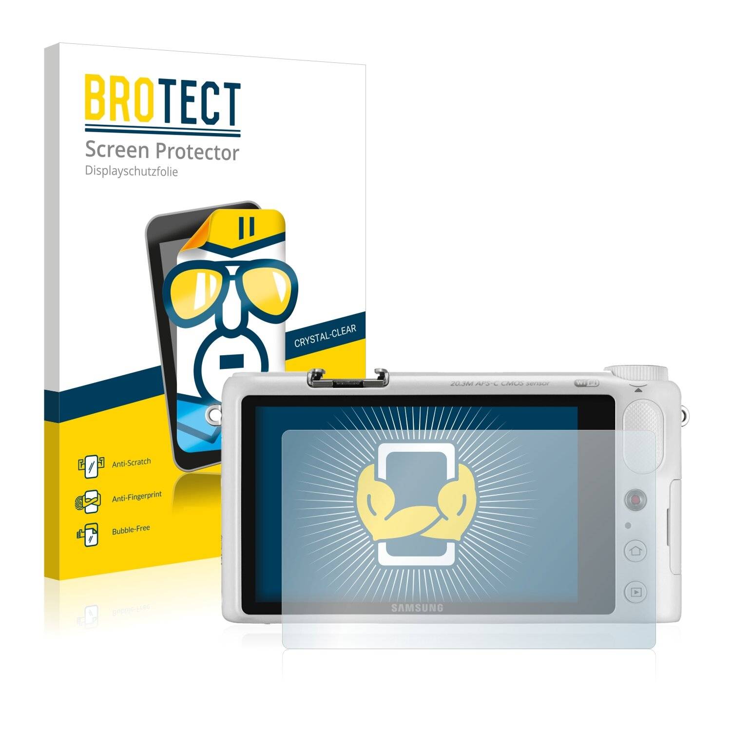 2x BROTECT HD-Clear Displayschutzfolie für Samsung