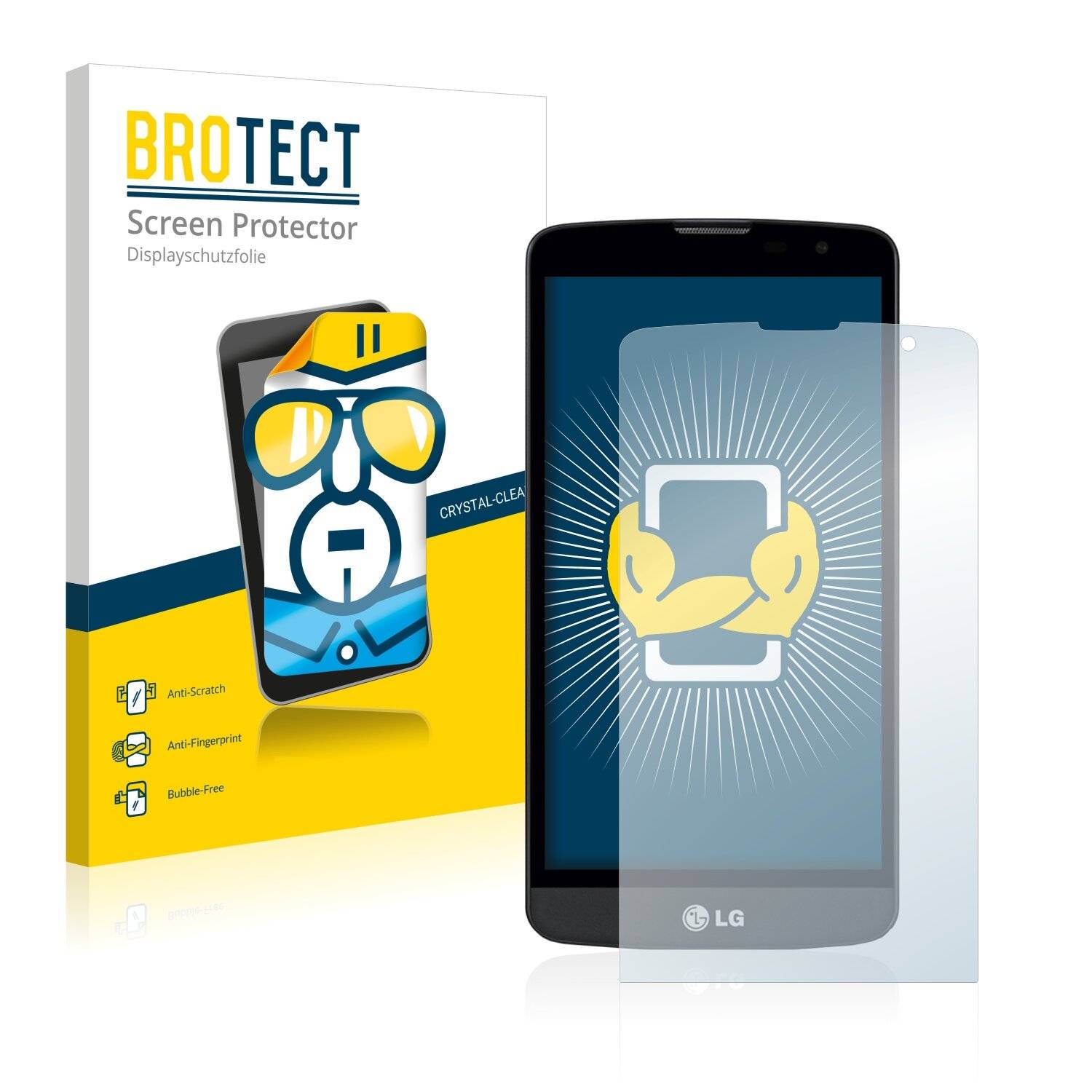 2x BROTECT HD-Clear Displayschutzfolie für LG L
