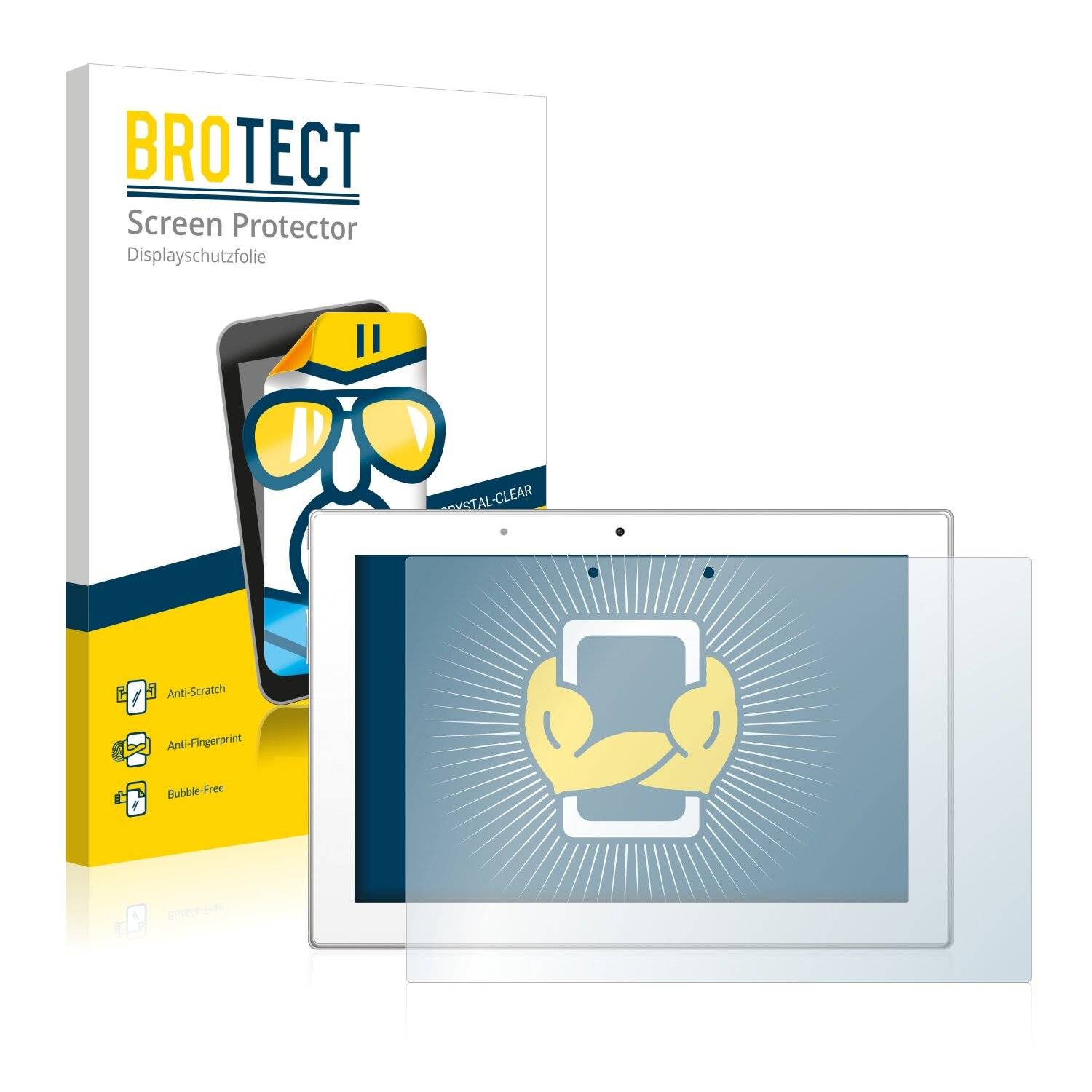 2x BROTECT HD-Clear Displayschutzfolie für Prestigio MultiPad 4 Diamond