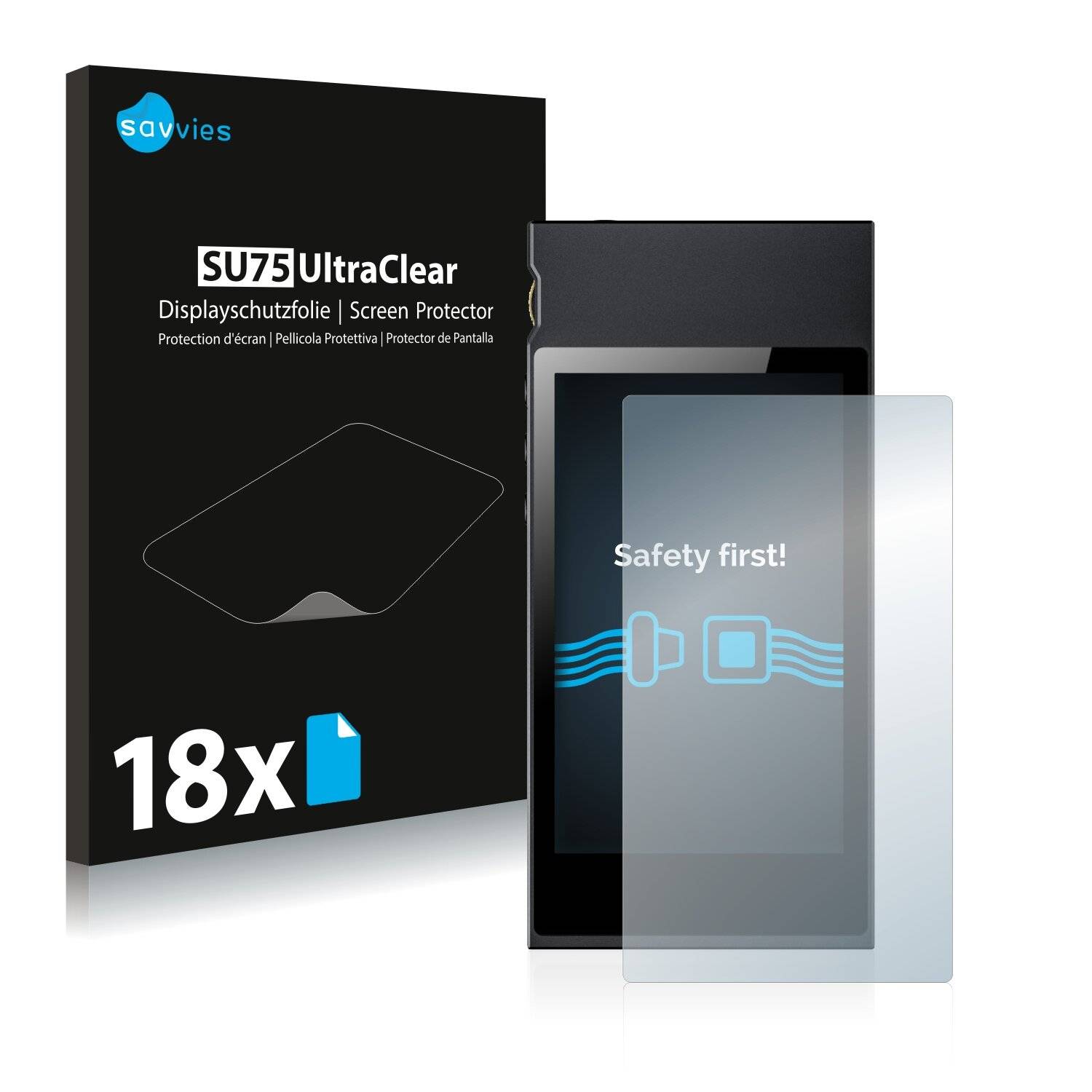 18x Savvies SU75 Displayschutzfolie für FiiO