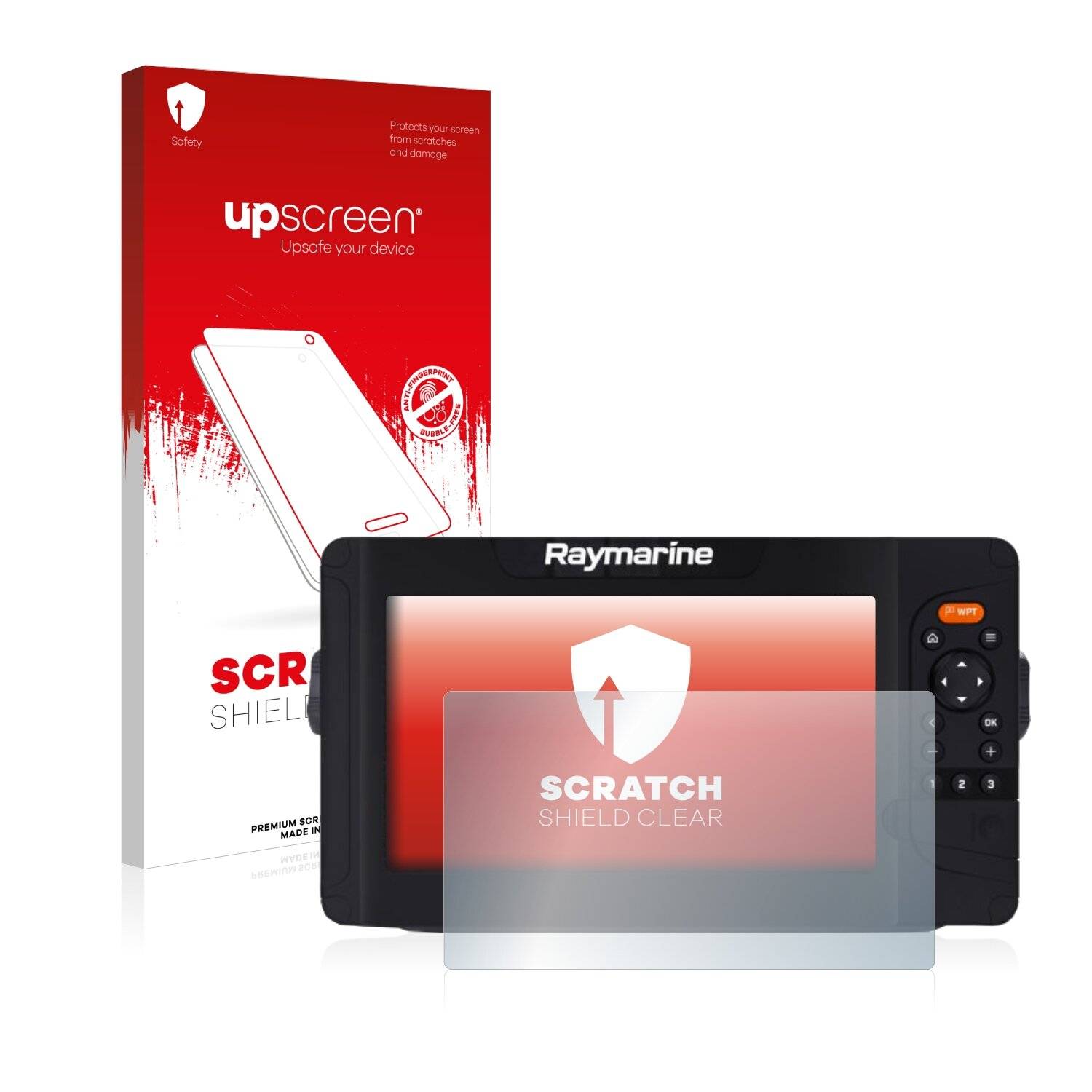 upscreen Scratch Shield Clear Premium Displayschutzfolie für Raymarine Element 9