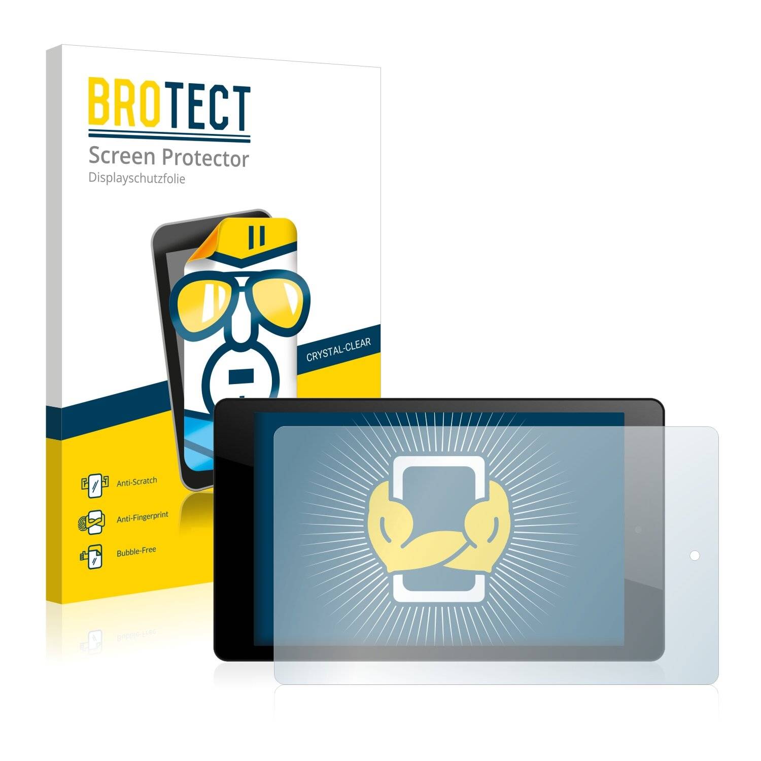2x BROTECT HD-Clear Displayschutzfolie für Mediacom SmartPad 8.0 HD iPro W810 3G