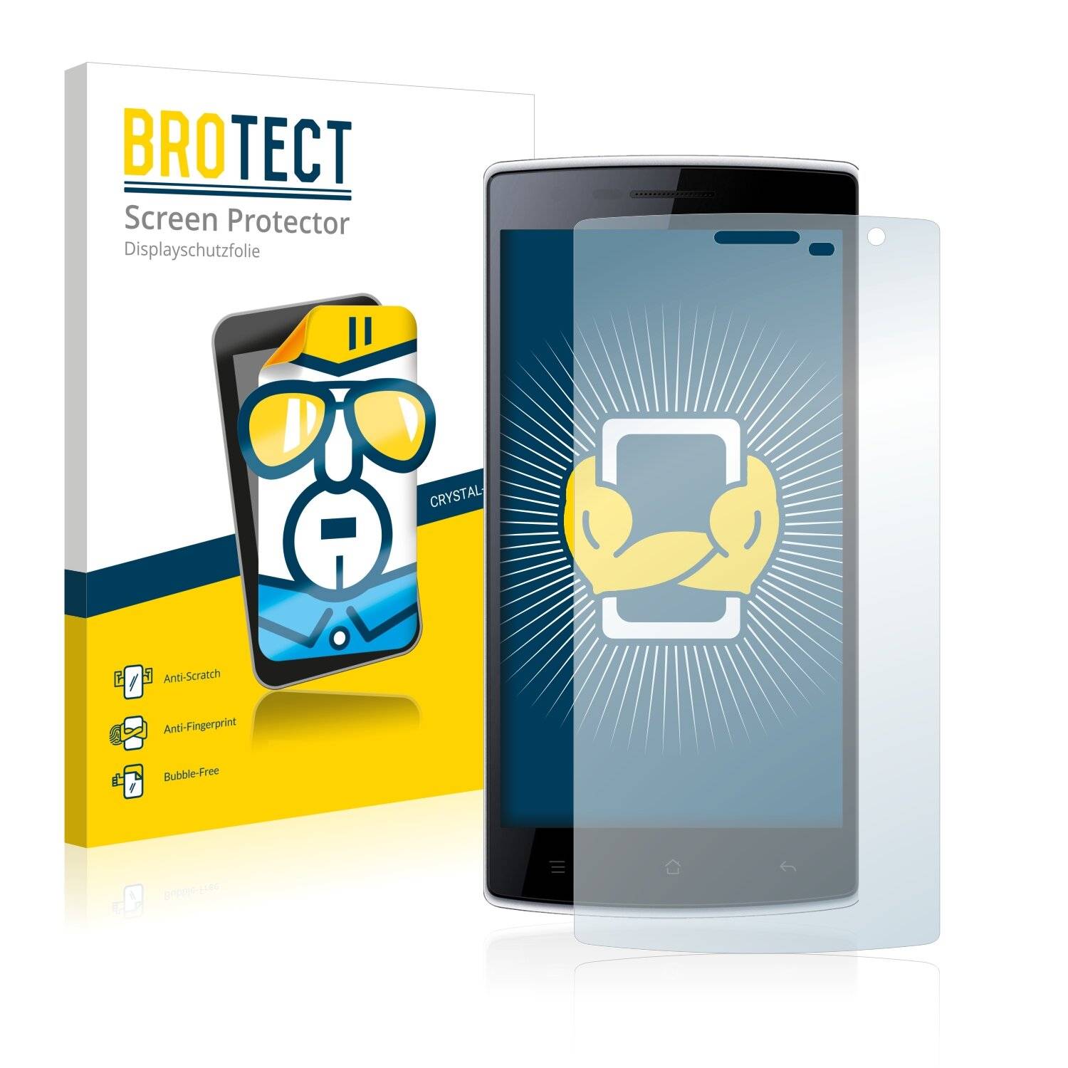 2x BROTECT HD-Clear Displayschutzfolie für Doogee Kissme
