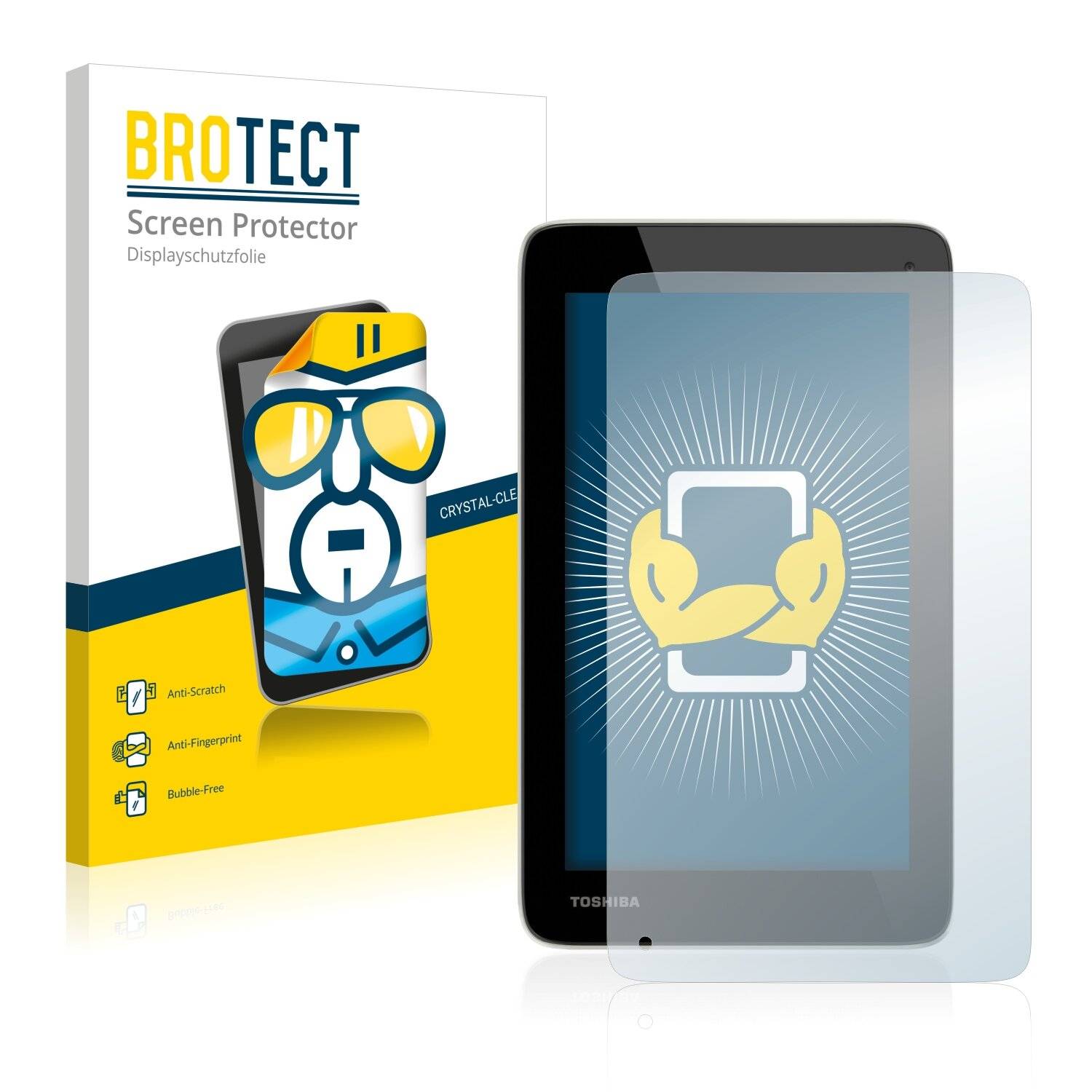 2x BROTECT HD-Clear Displayschutzfolie für Toshiba Encore Mini