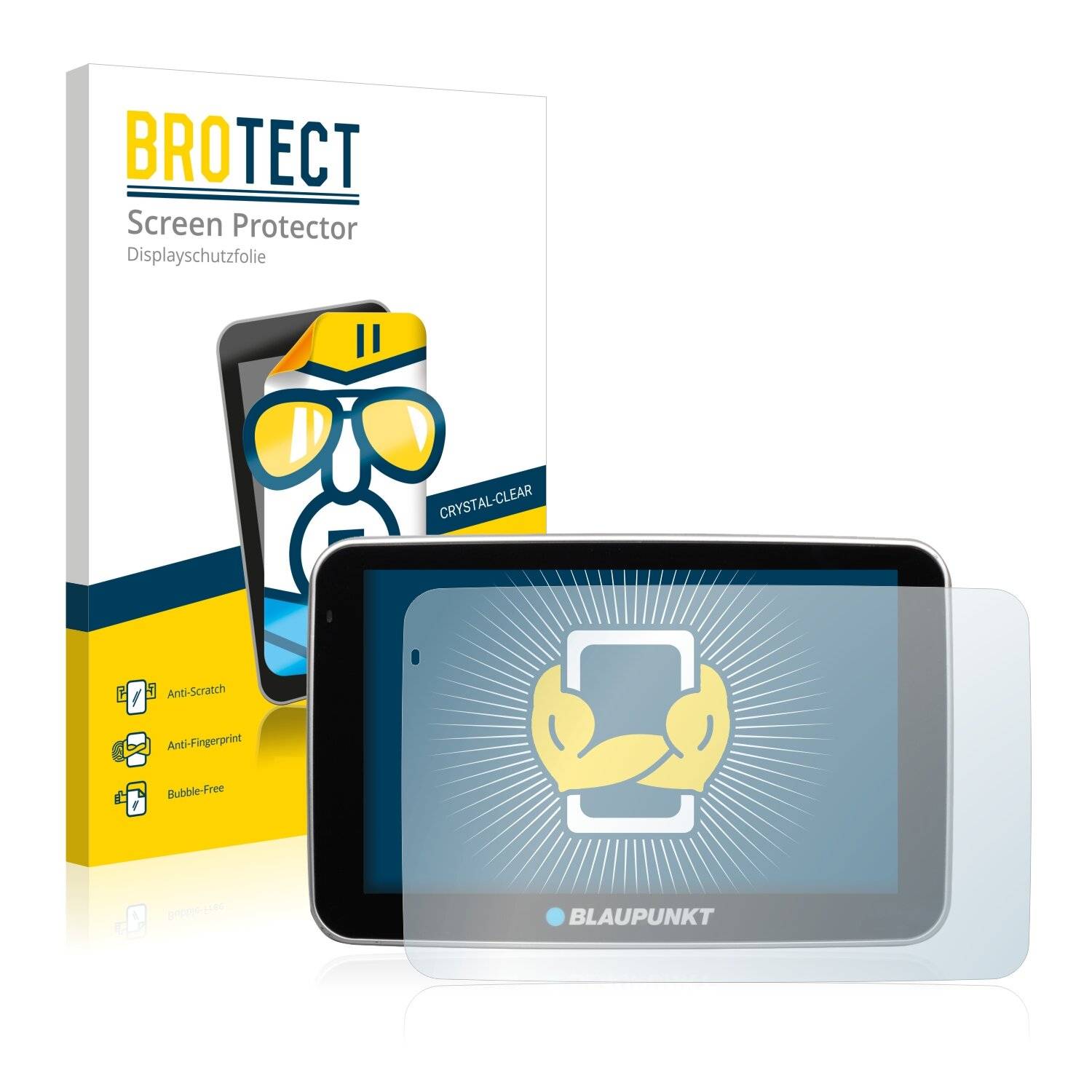 2x BROTECT HD-Clear Displayschutzfolie für Blaupunkt TravelPilot