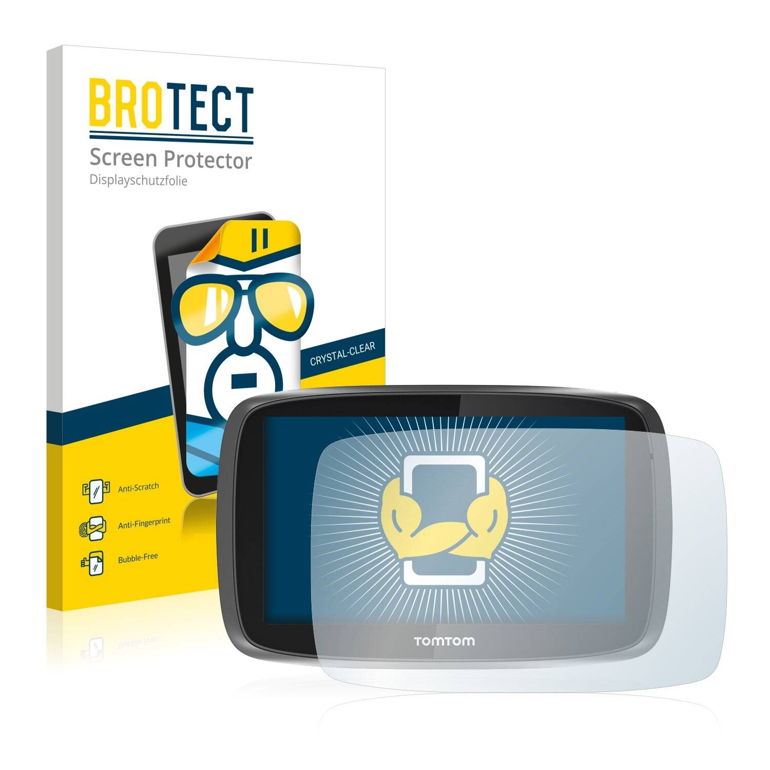 2x BROTECT HD-Clear Displayschutzfolie für TomTom Pro 7250