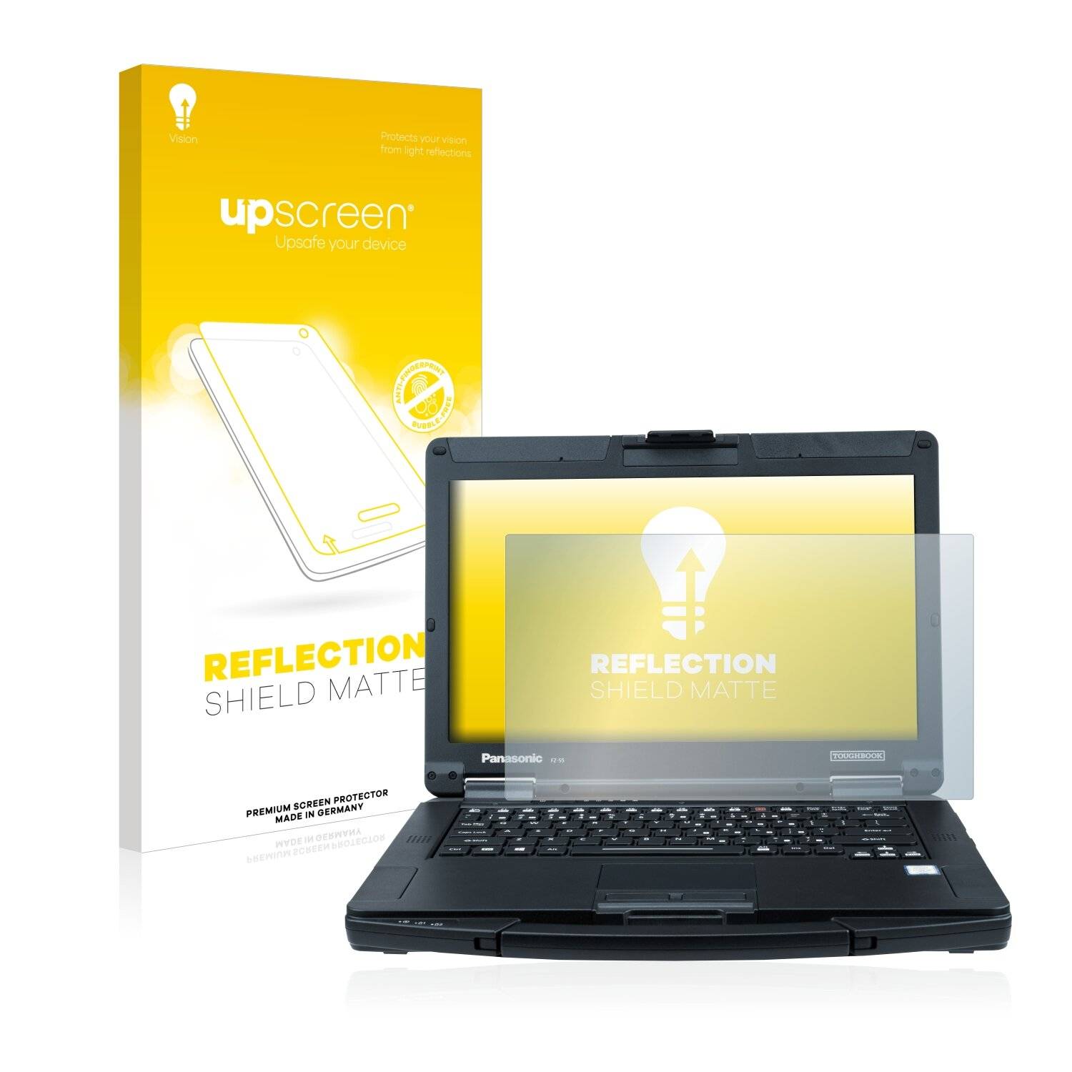 upscreen Reflection Shield Matte Premium Displayschutzfolie für Panasonic Toughbook 55