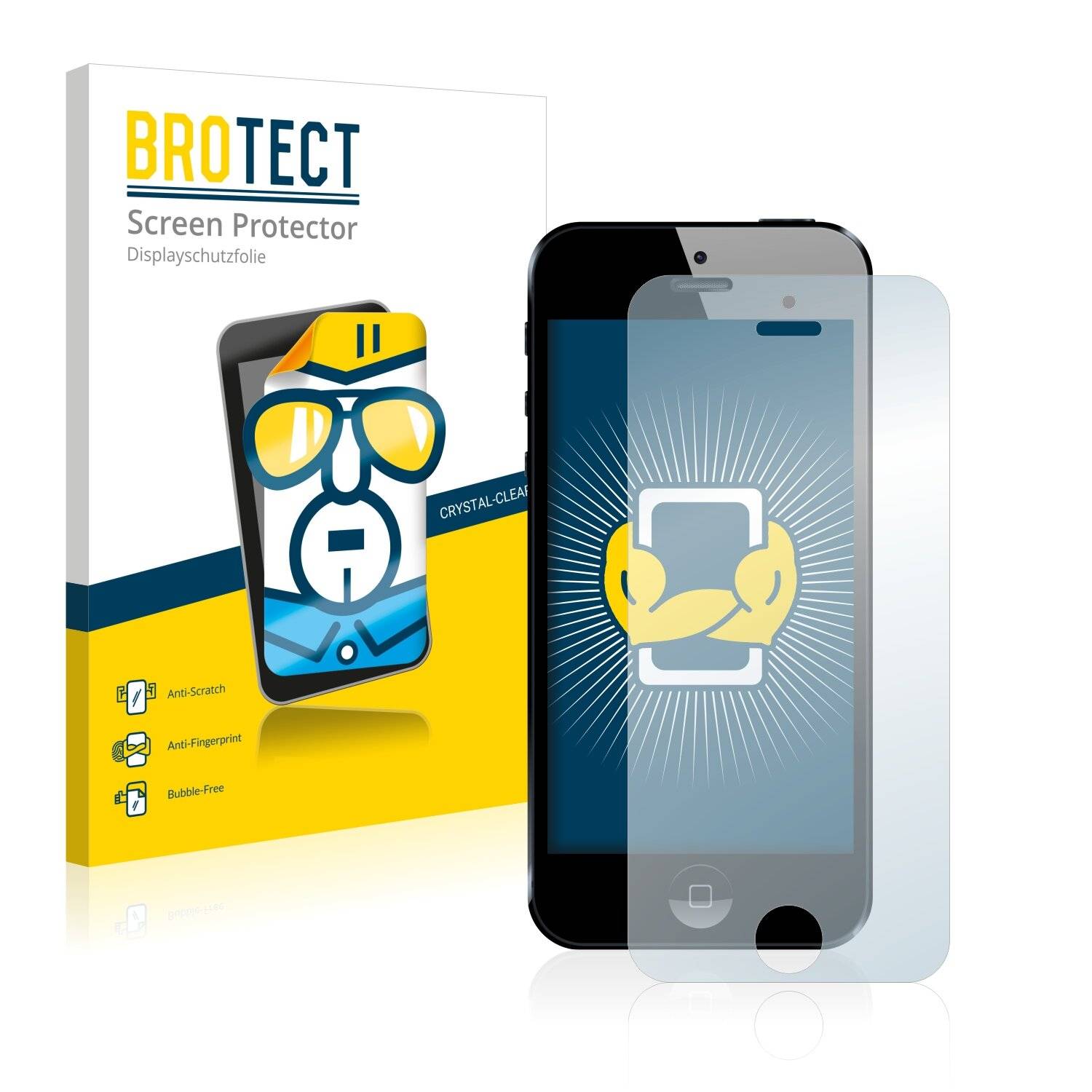 2x BROTECT HD-Clear Displayschutzfolie für Apple iPhone