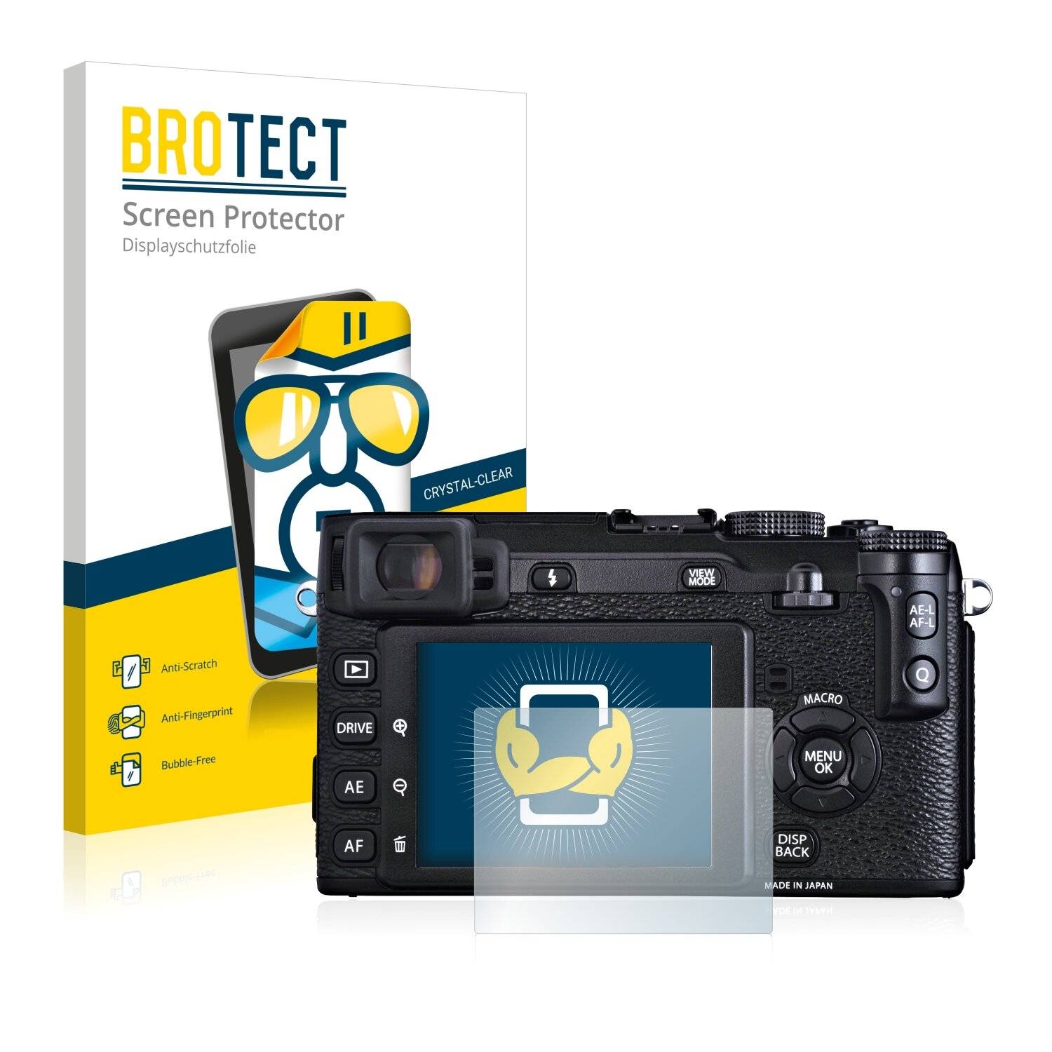 2x BROTECT HD-Clear Displayschutzfolie für Fujifilm