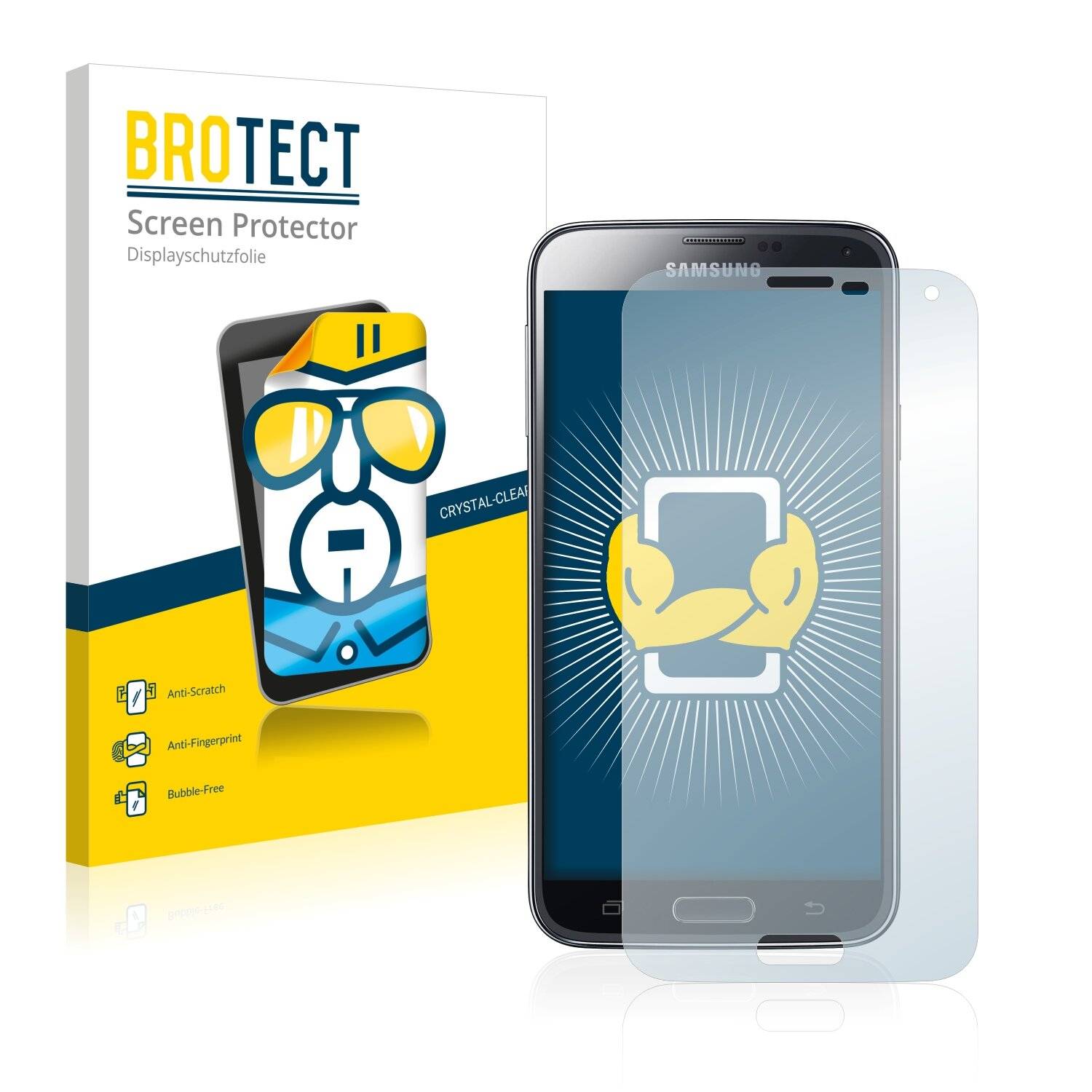 2x BROTECT HD-Clear Displayschutzfolie für Samsung