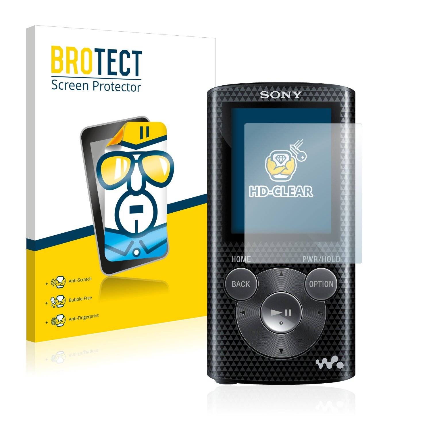 2x BROTECT HD-Clear Displayschutzfolie für Sony Walkman