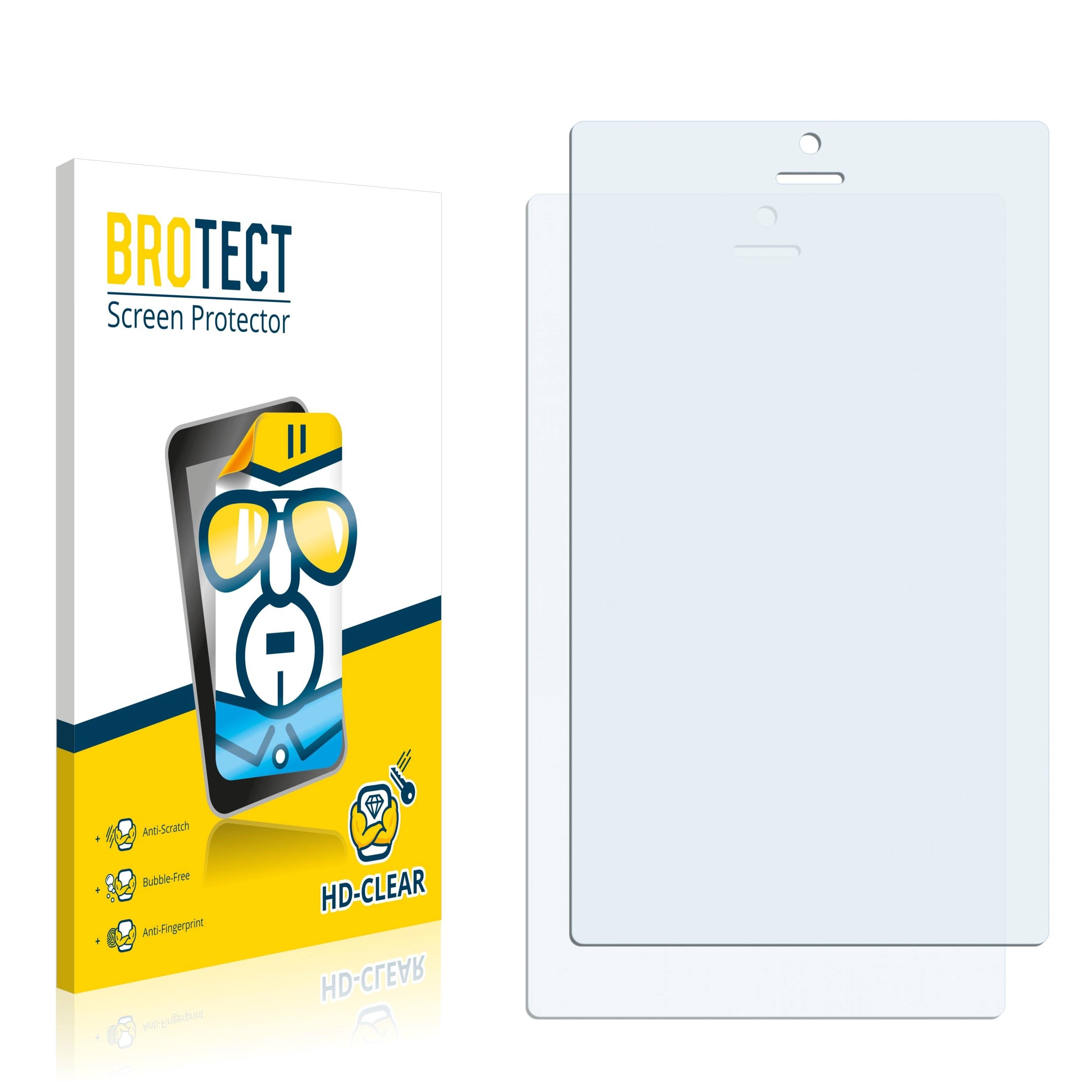 2x BROTECT HD-Clear Displayschutzfolie für Prestigio MultiPad Color 7.0