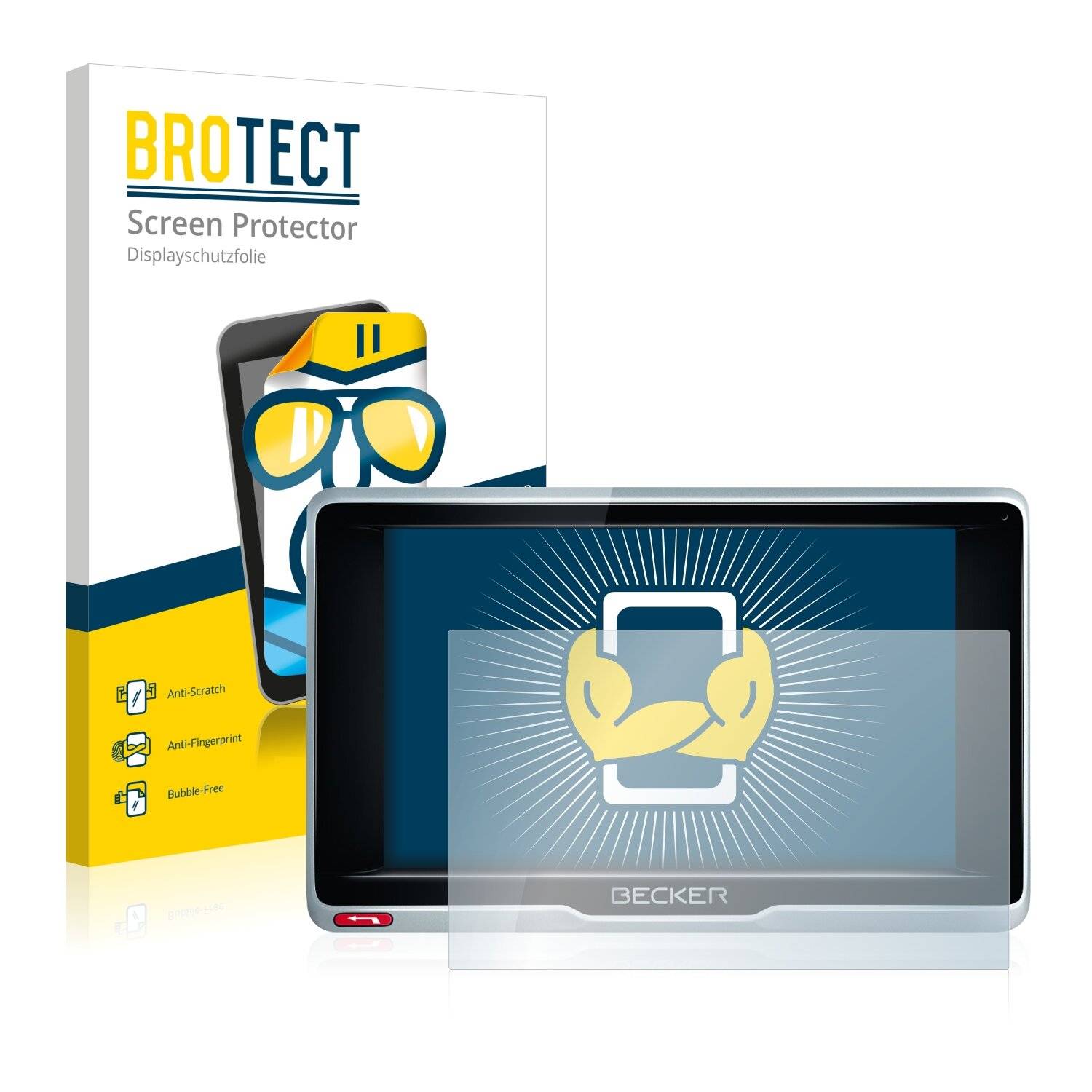 2x BROTECT HD-Clear Displayschutzfolie für Becker Professional 5