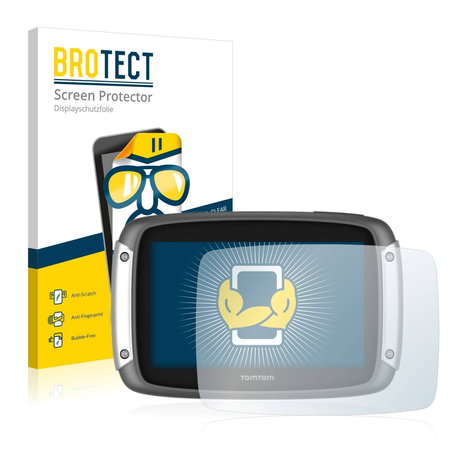 2x BROTECT HD-Clear Displayschutzfolie für TomTom Rider