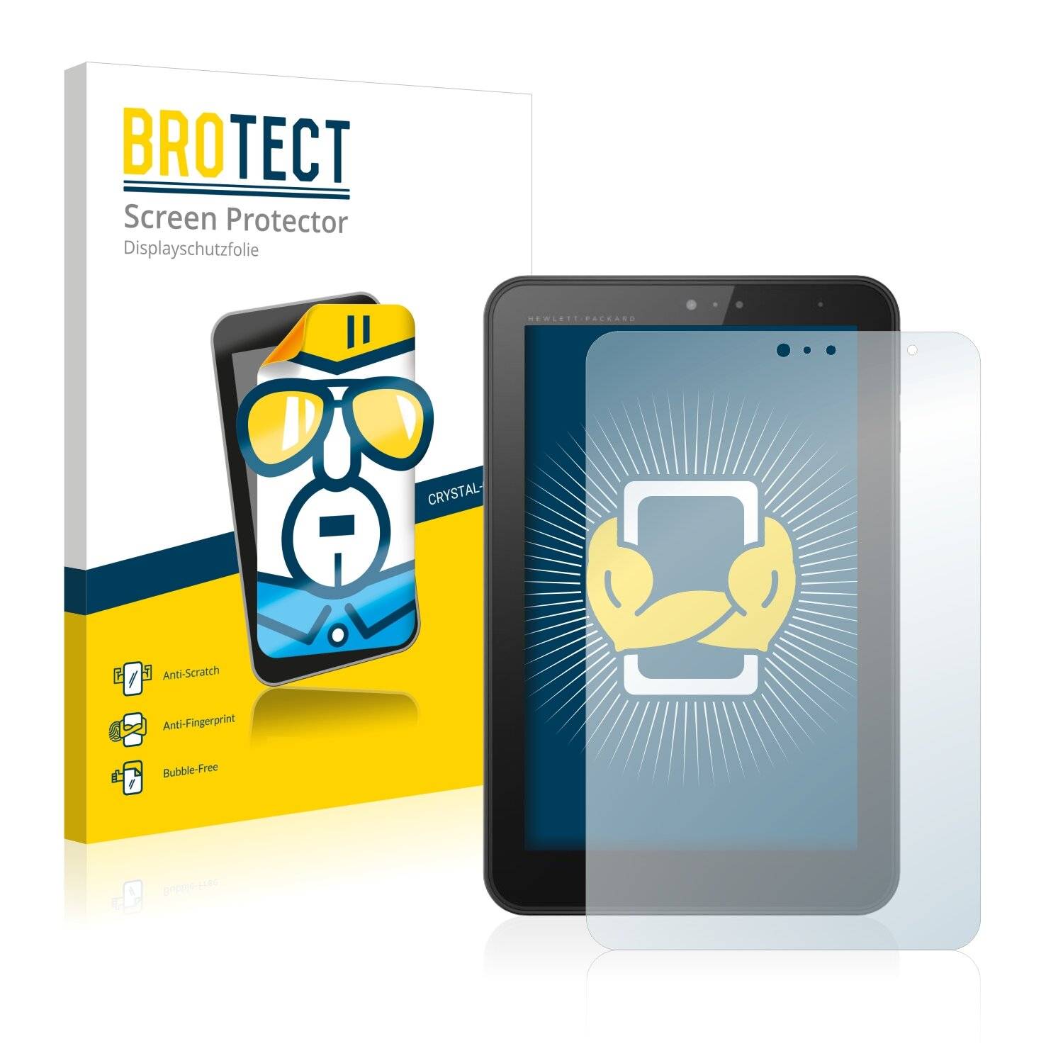 2x BROTECT HD-Clear Displayschutzfolie für HP Pro Tablet 408