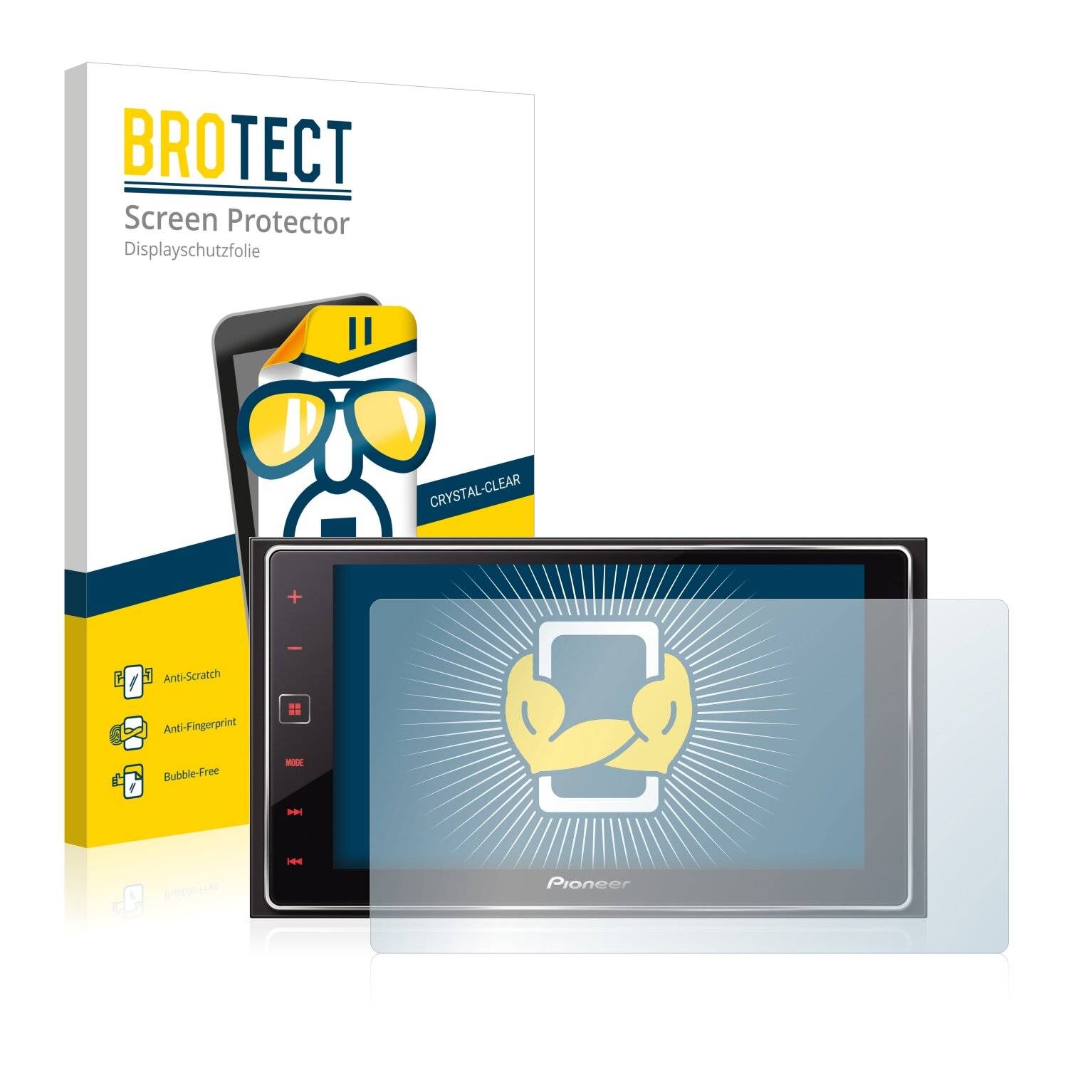2x BROTECT HD-Clear Displayschutzfolie für Pioneer