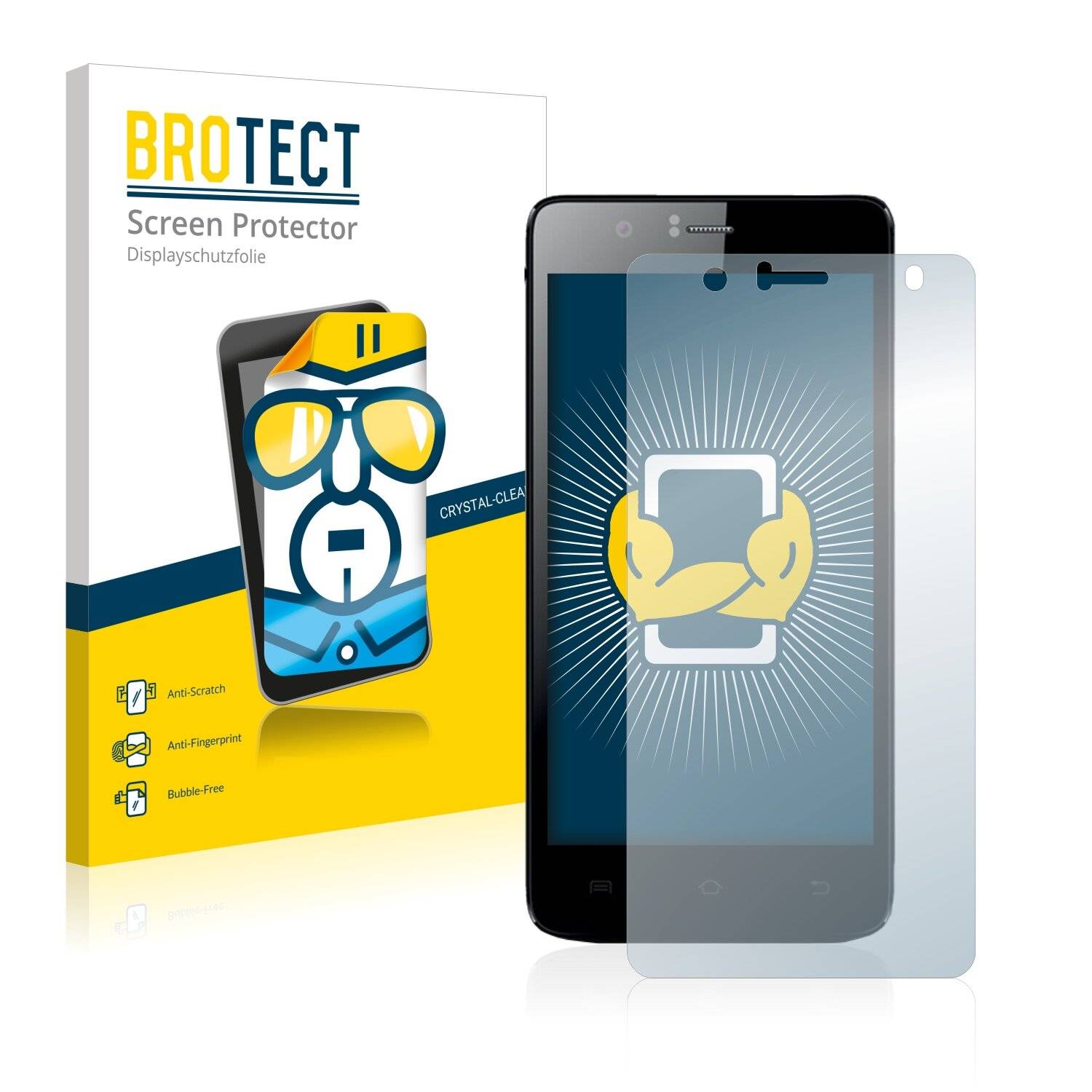 2x BROTECT HD-Clear Displayschutzfolie für Logicom L-ite
