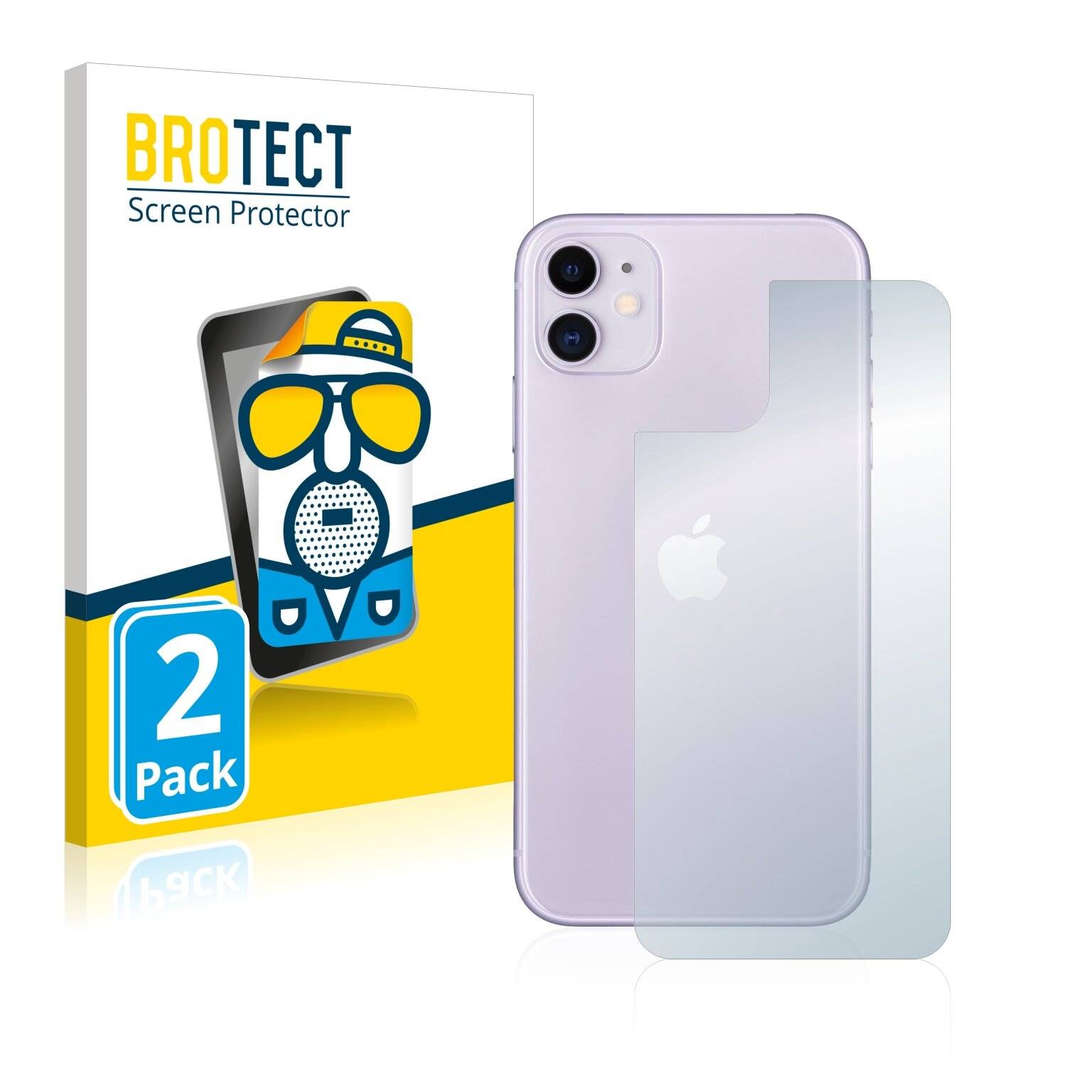 2x BROTECT Matte Displayschutzfolie für Apple iPhone 11 (Rückseite) - Entspiegelt,