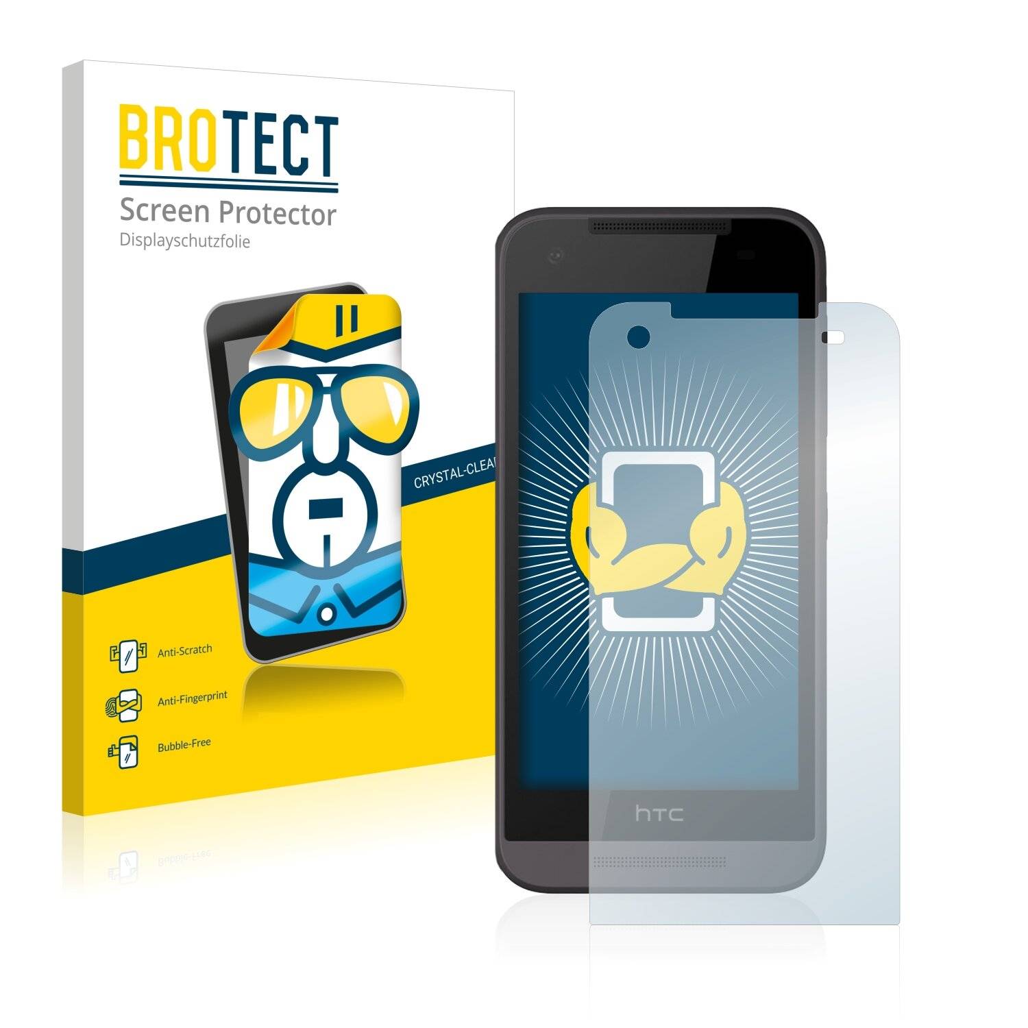 2x BROTECT HD-Clear Displayschutzfolie für HTC Desire