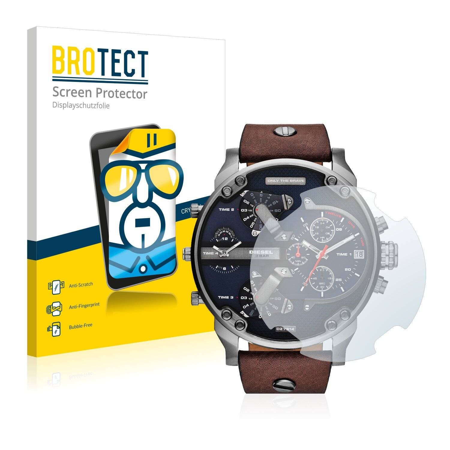 2x BROTECT HD-Clear Displayschutzfolie für Diesel DZ7314 Mr.