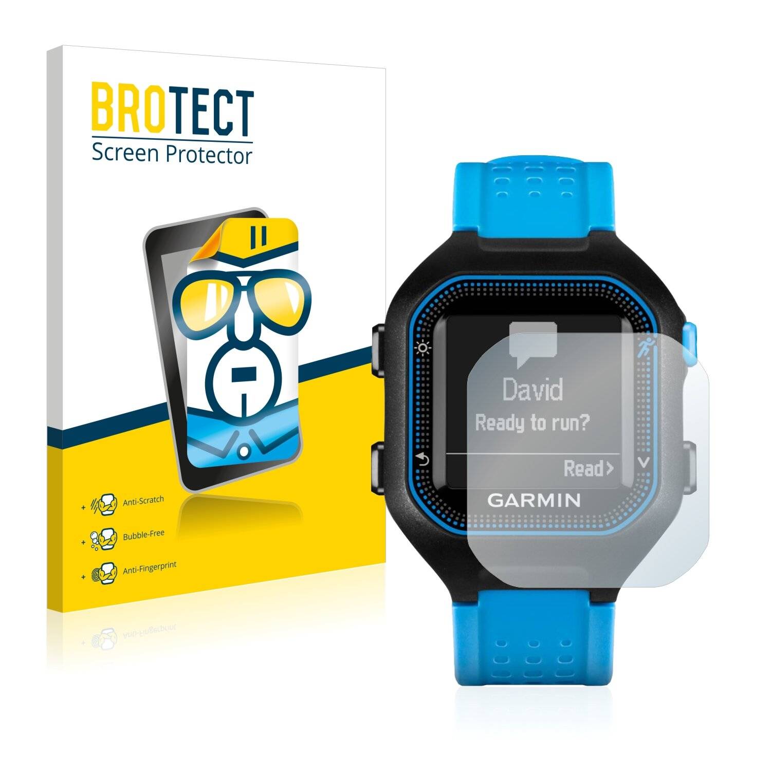 2x BROTECT HD-Clear Displayschutzfolie für Garmin Forerunner 25 (Big