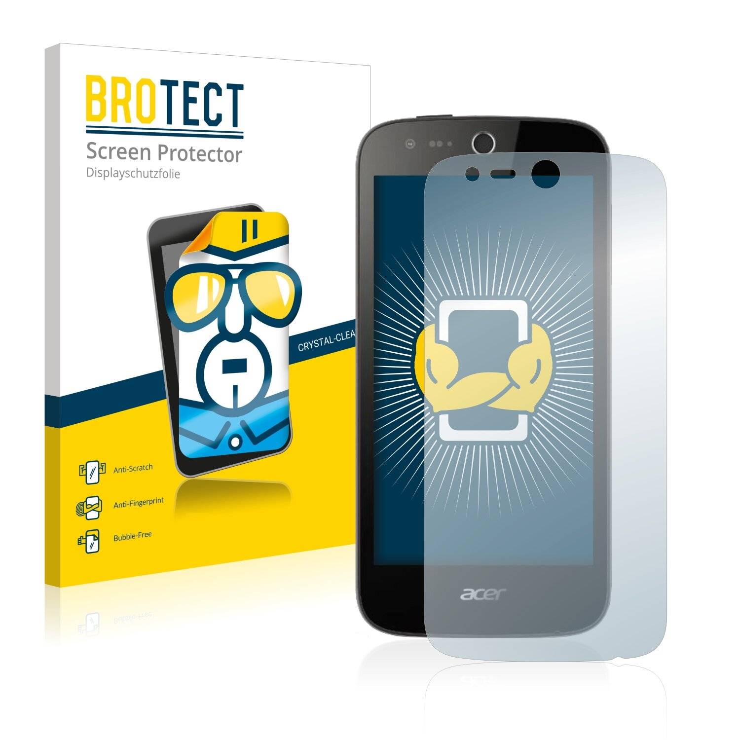 2x BROTECT HD-Clear Displayschutzfolie für Acer Liquid