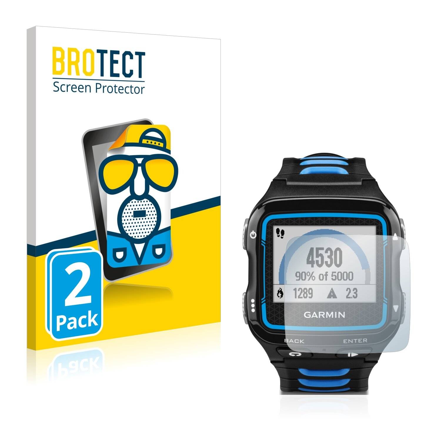 2x BROTECT Matte Displayschutzfolie für Garmin Forerunner 920XT - Entspiegelt,