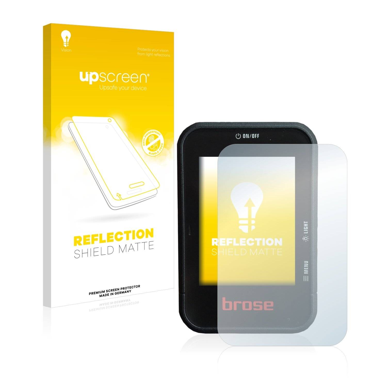 upscreen Reflection Shield Matte Premium Displayschutzfolie für Brose Classic Display 2015