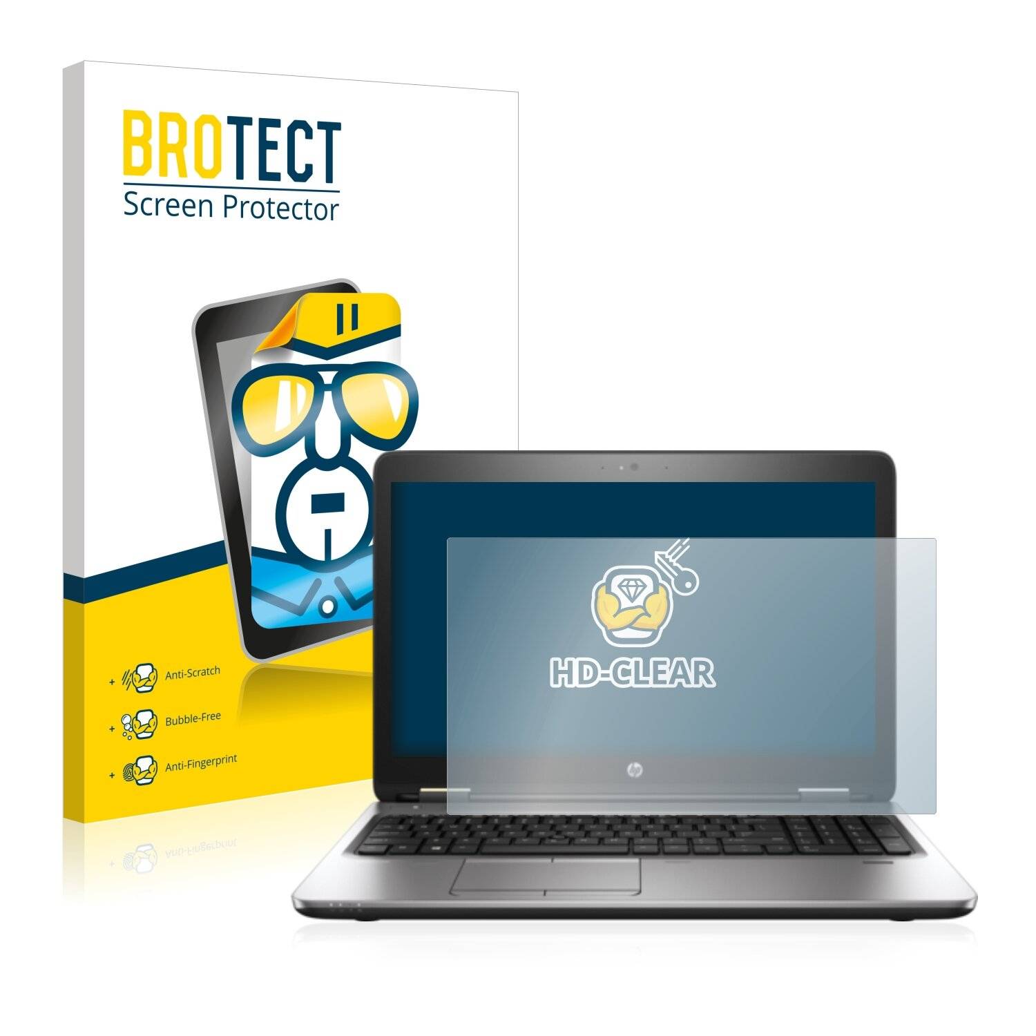 BROTECT HD-Clear Displayschutzfolie für HP ProBook 650 G5