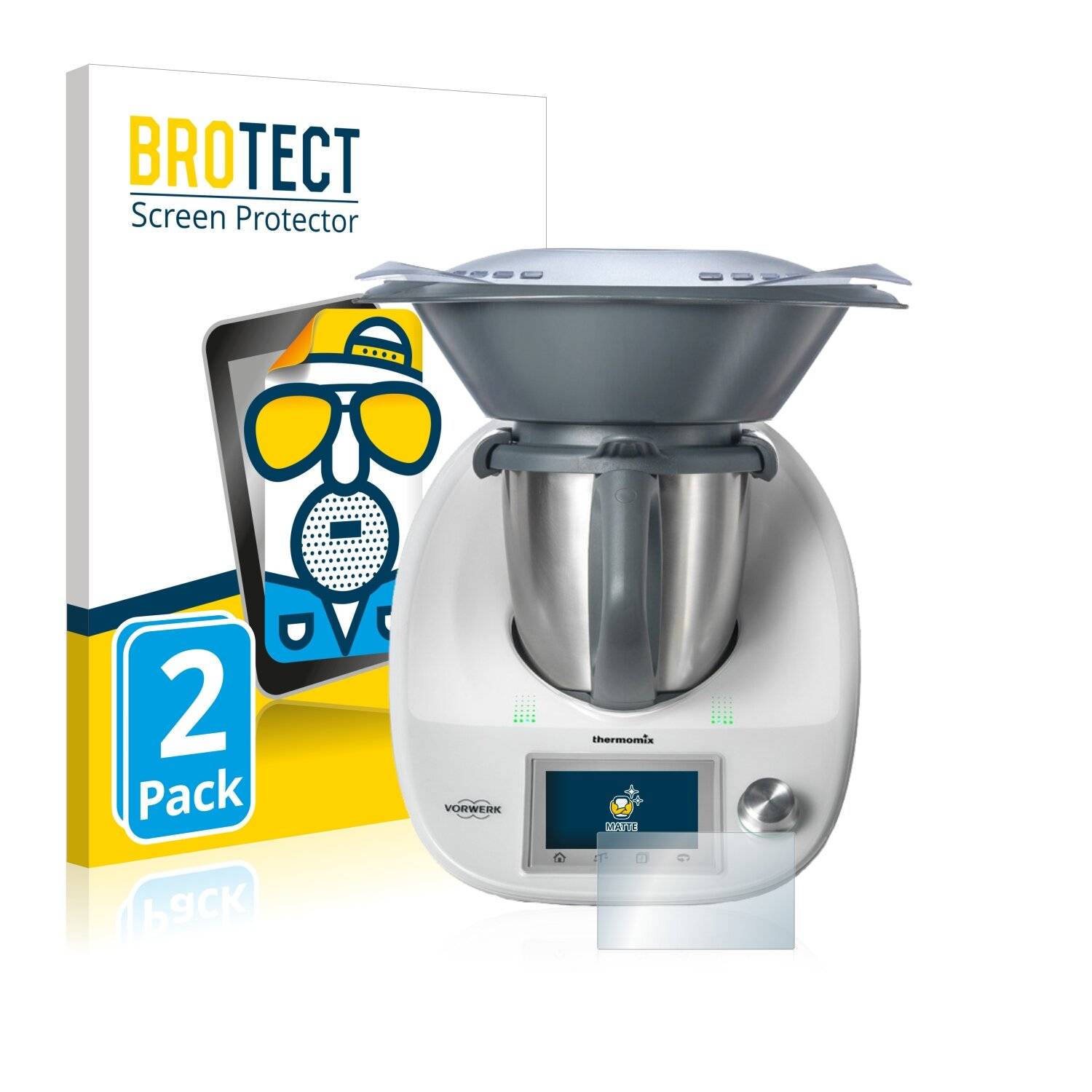 2x BROTECT Matte Displayschutzfolie für Vorwerk Thermomix TM5 - Entspiegelt,