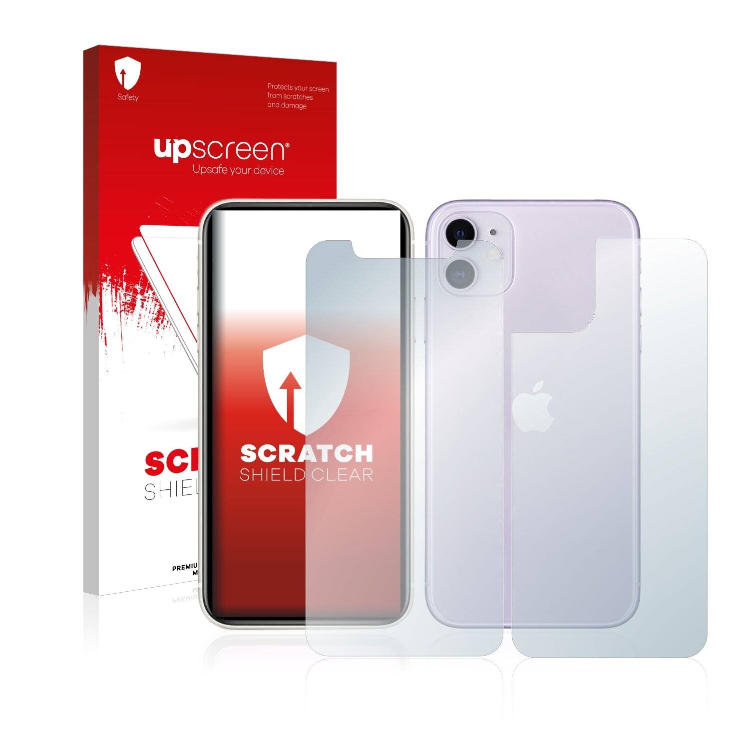 upscreen Scratch Shield Clear Premium Displayschutzfolie für Apple iPhone 11 (Vorder +