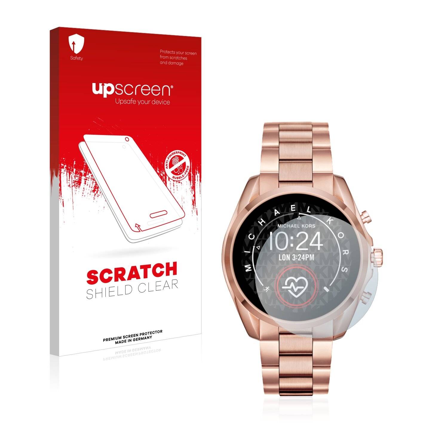 upscreen Scratch Shield Clear Premium Displayschutzfolie für Michael Kors Access Bradshaw