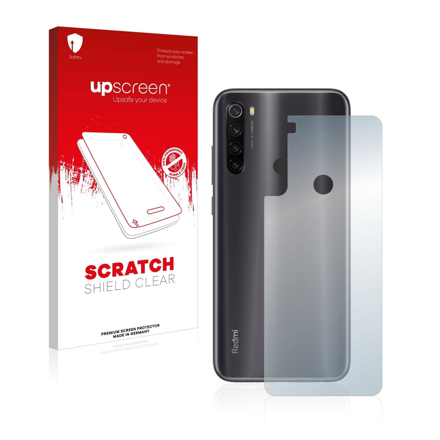 upscreen Scratch Shield Clear Premium Displayschutzfolie für Xiaomi Redmi Note 8T