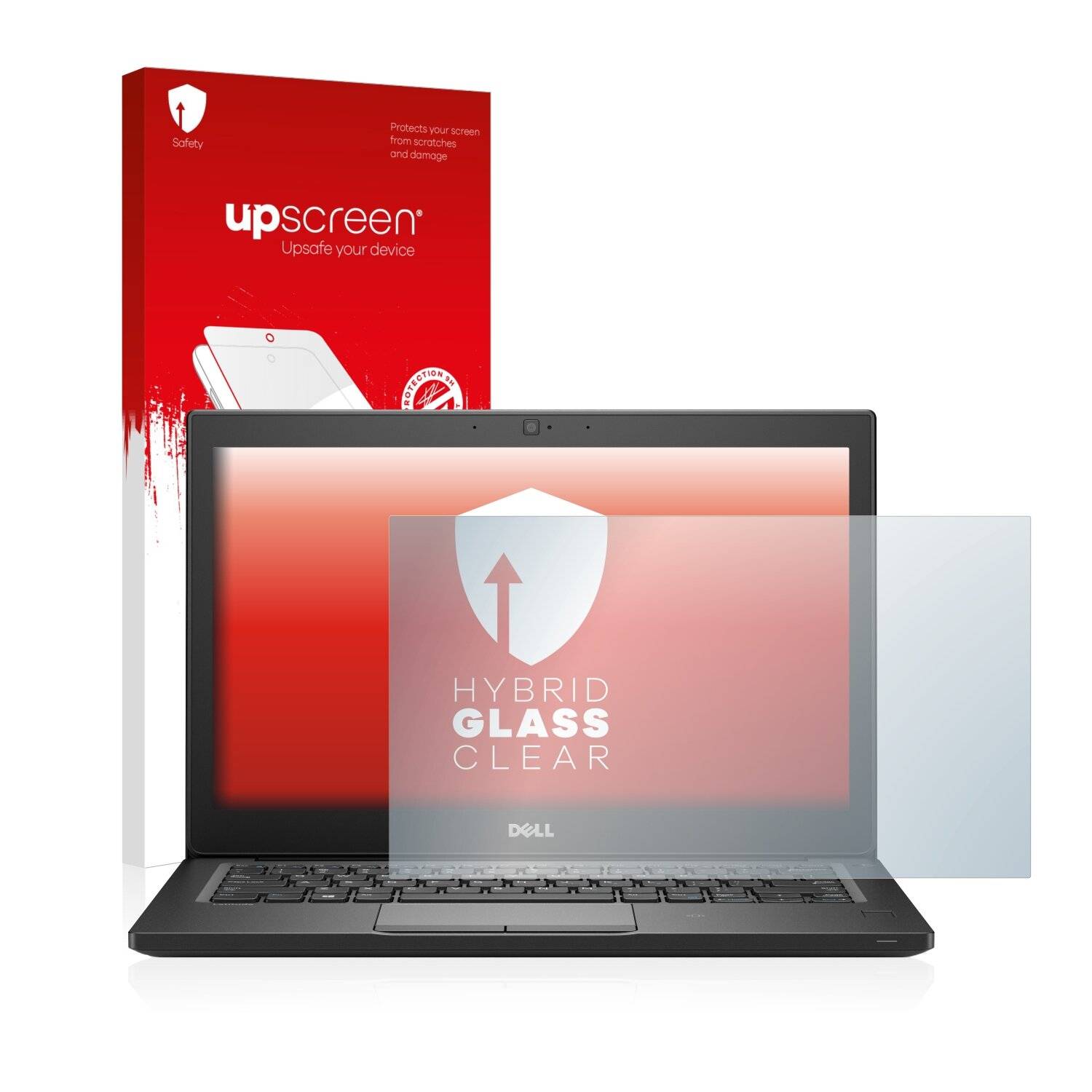 upscreen Hybrid Glass Clear Premium Schutzglas Folie für Dell Latitude