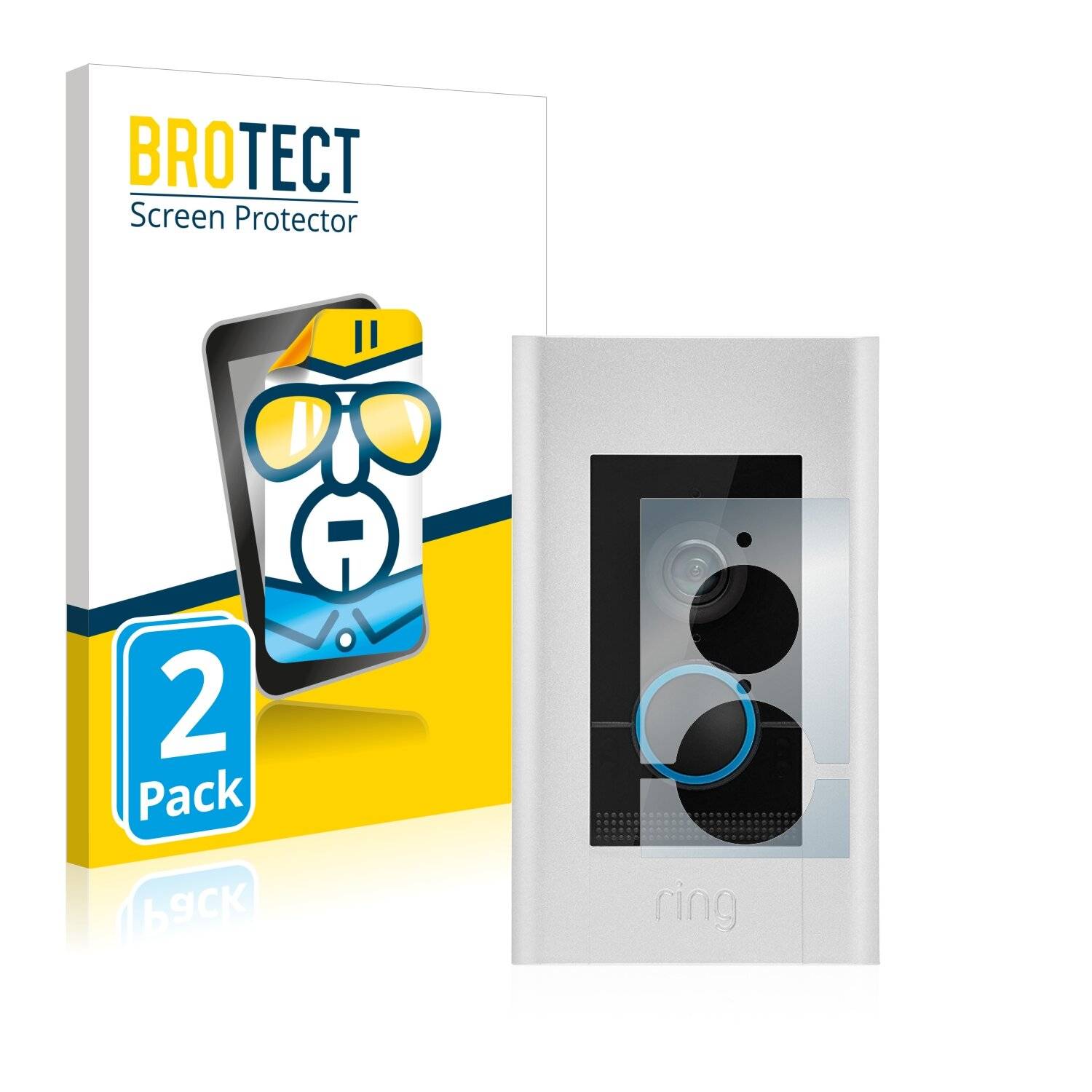 2x BROTECT HD-Clear Displayschutzfolie für Ring Video Doorbell