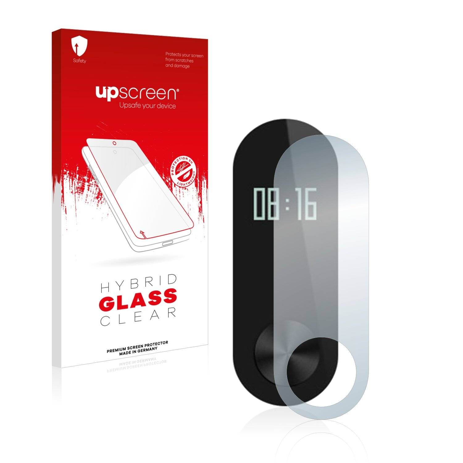 upscreen Hybrid Glass Clear Premium Schutzglas Folie für Xiaomi Mi Band